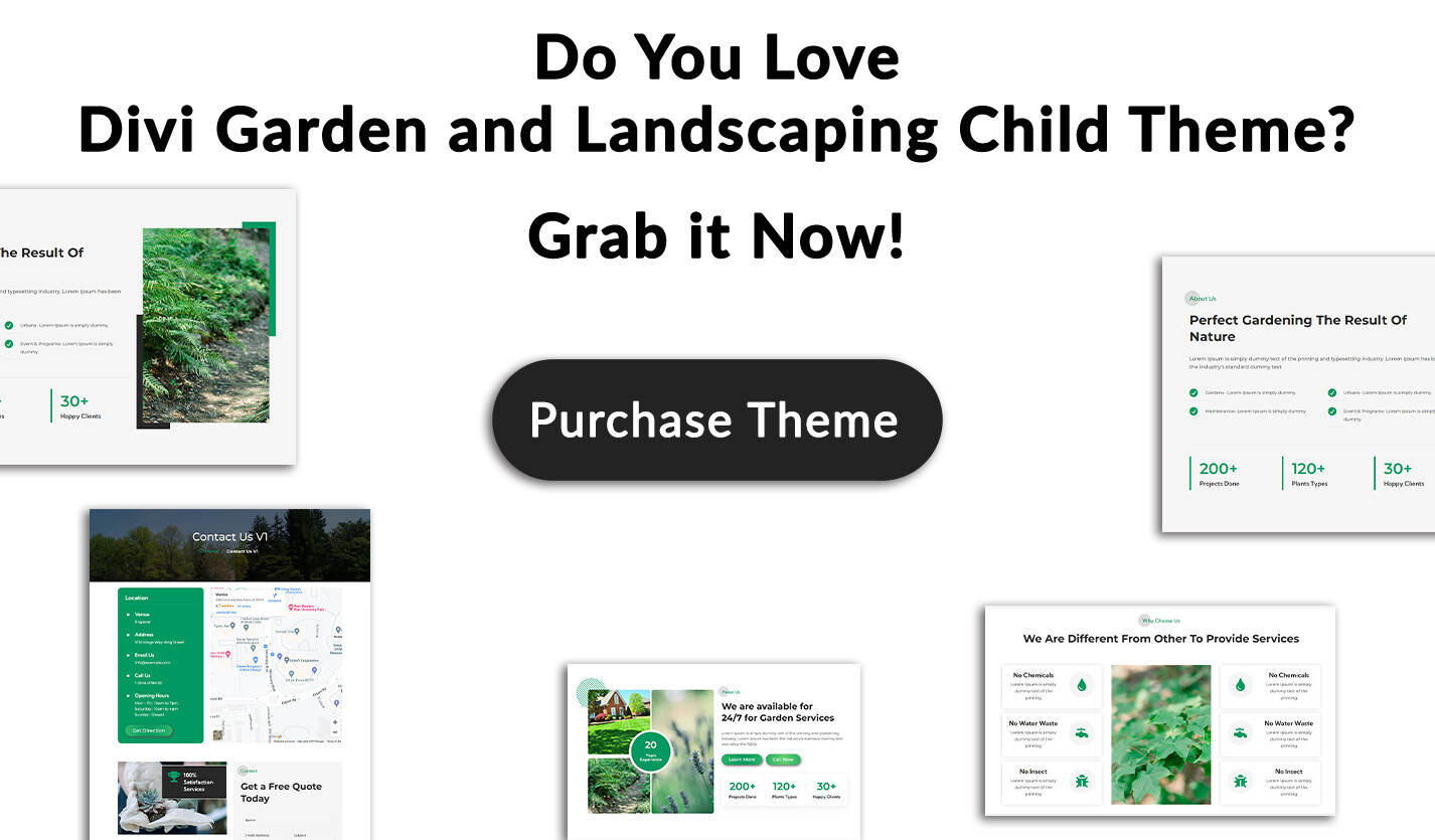 Divi Gardening & Landscaping Theme
