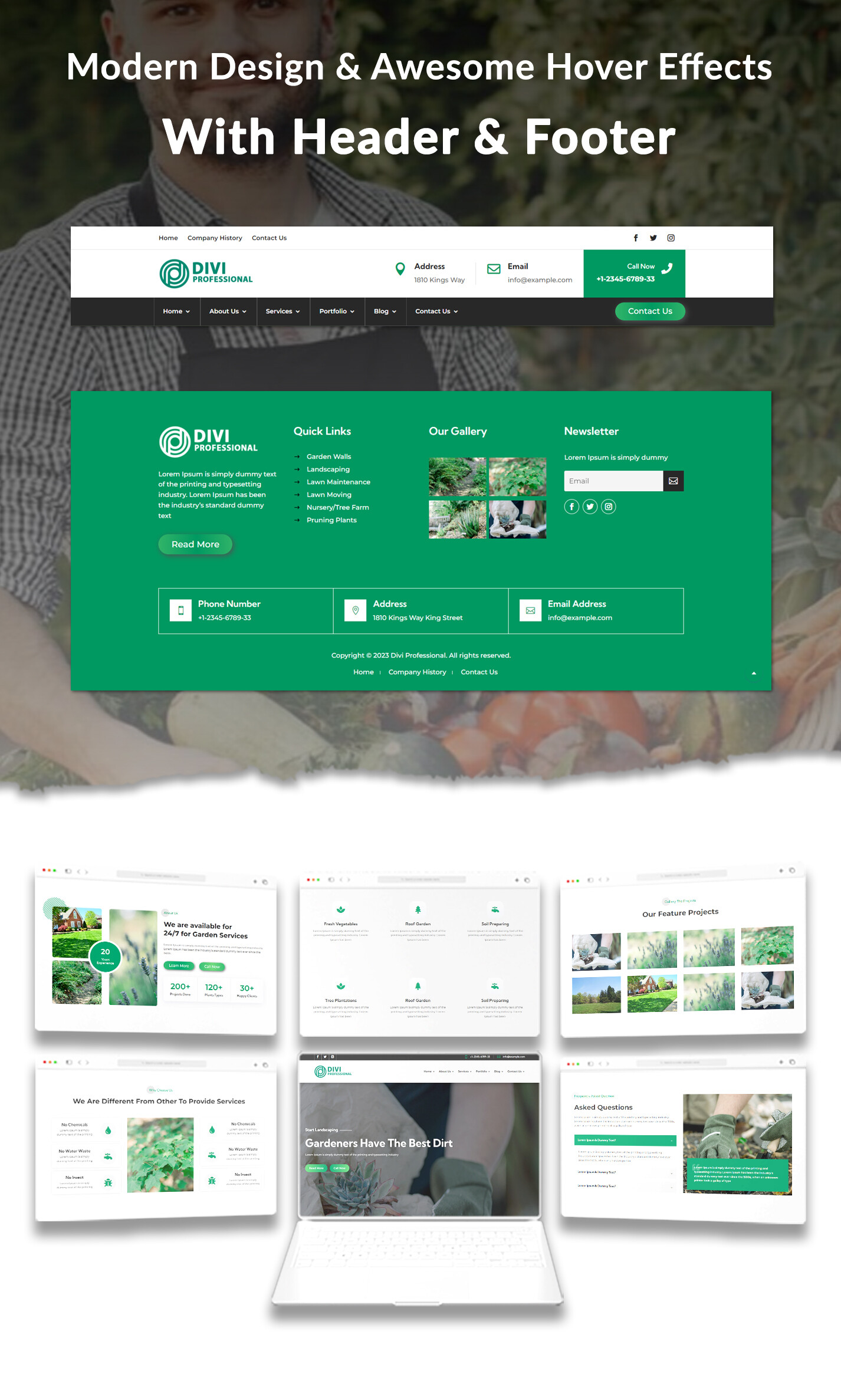 Divi Gardening & Landscaping Theme