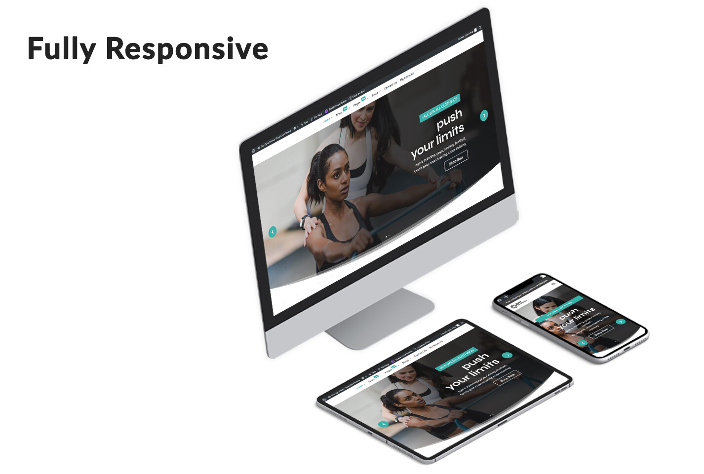 Divi Gym and Fitness shop Woocommerce Theme