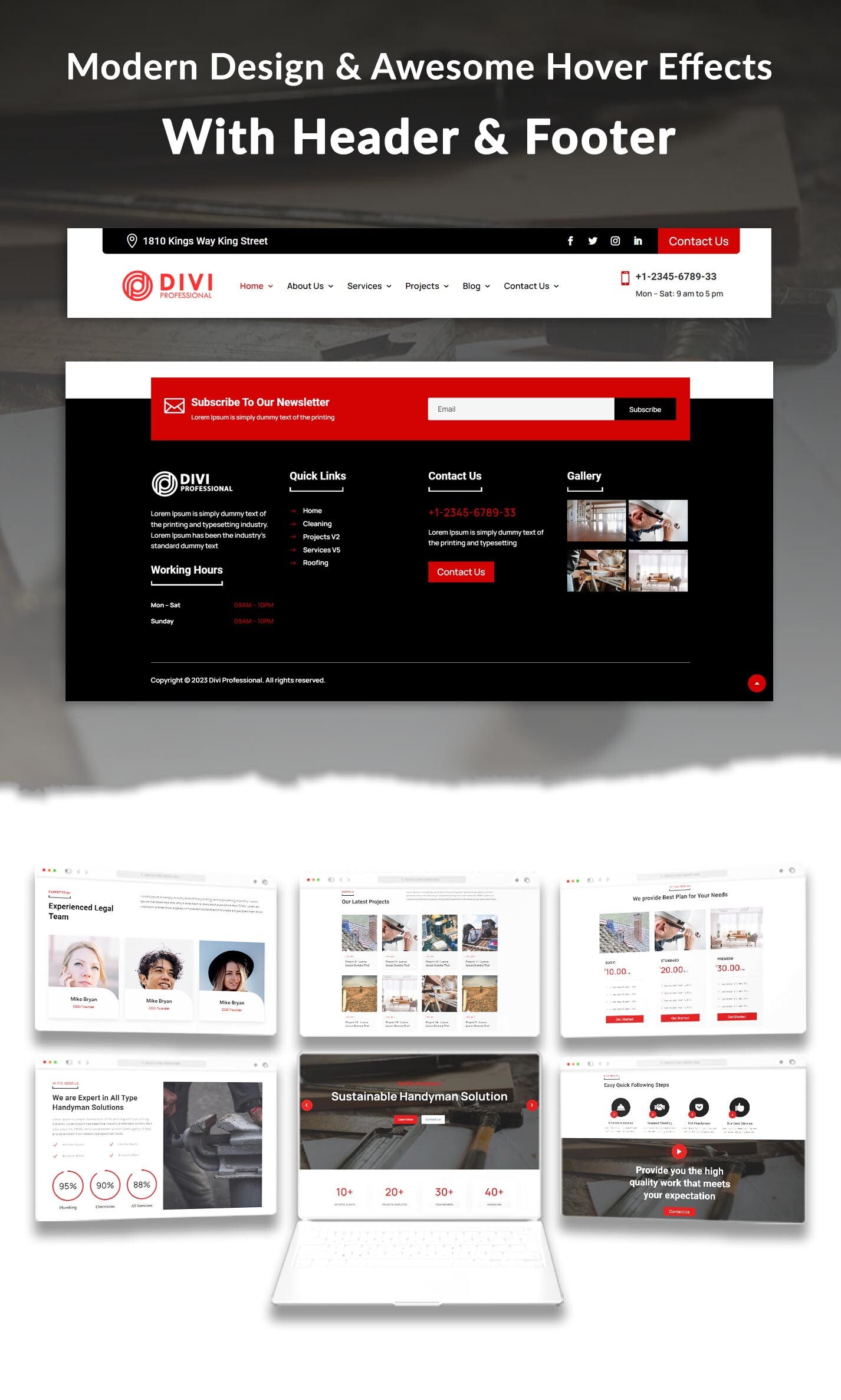 Divi Handyman Services Theme