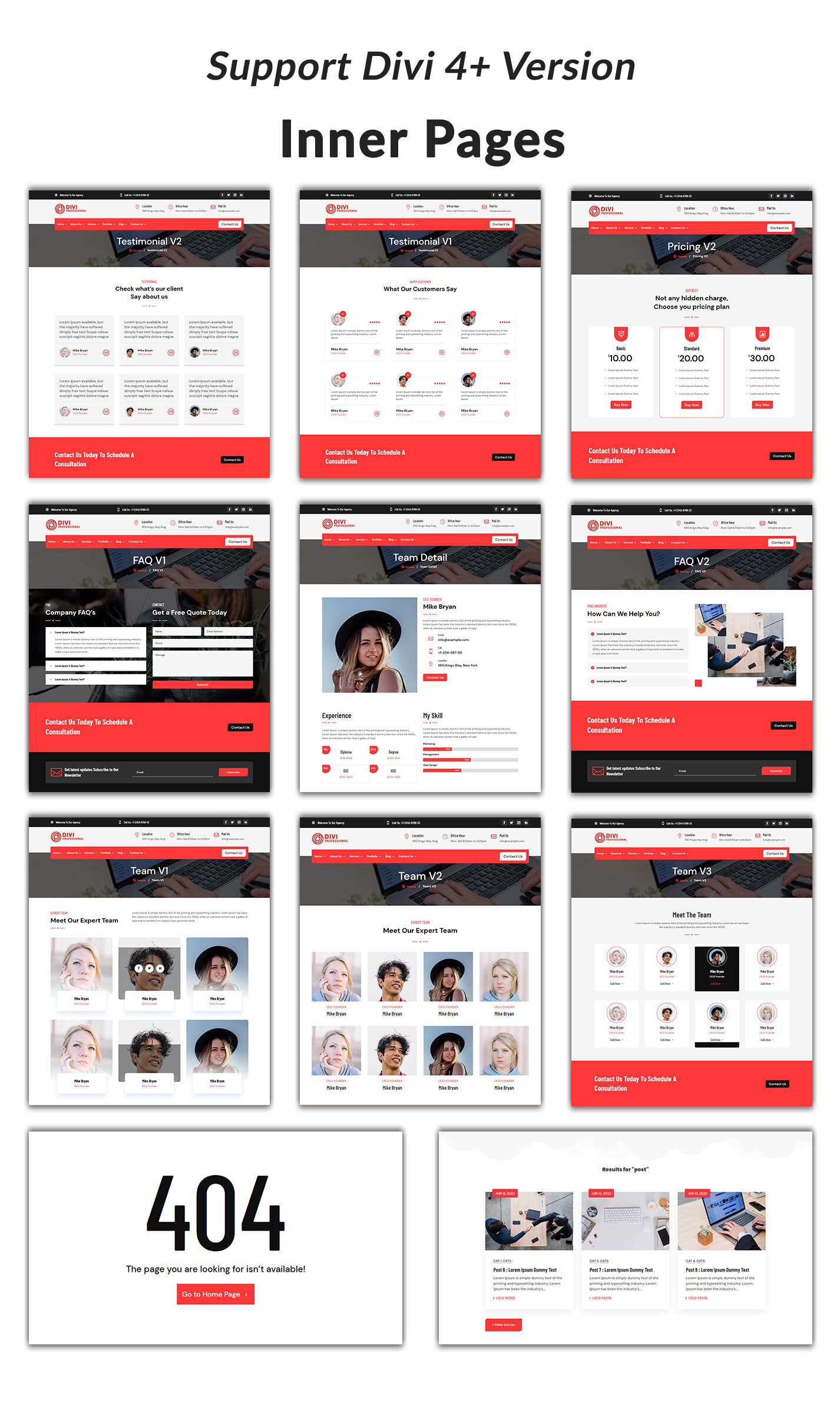 Divi Agency Theme