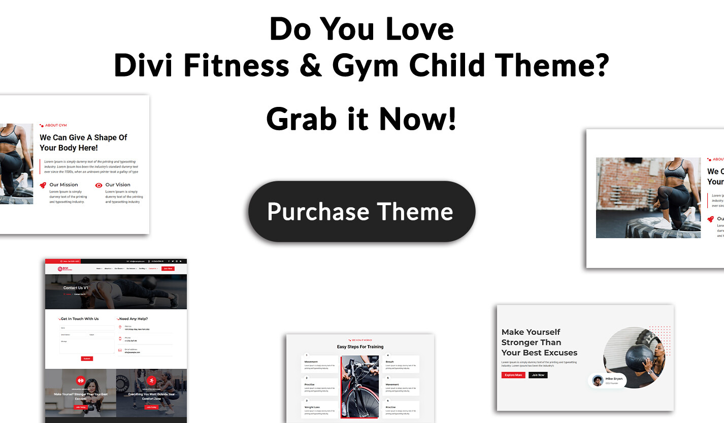 Divi Fitness & Gym Theme