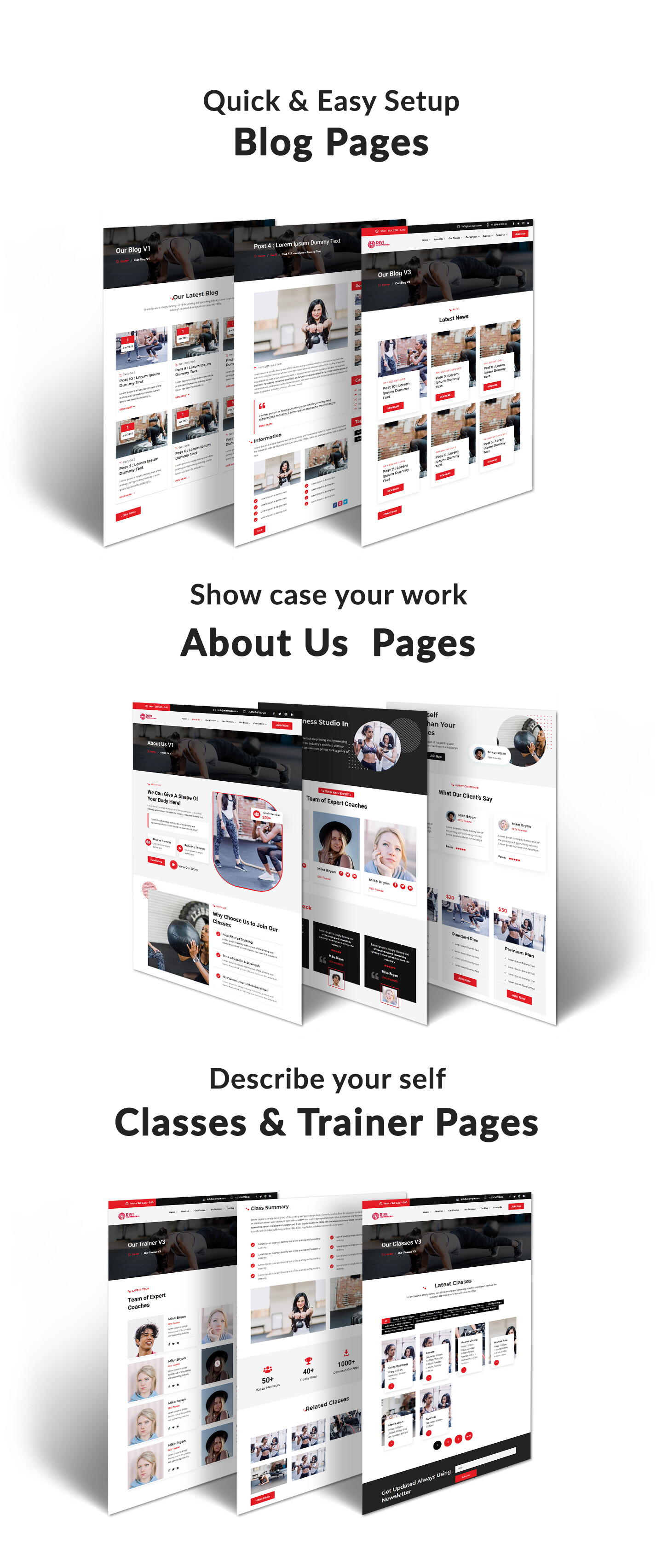 Divi Fitness & Gym Theme