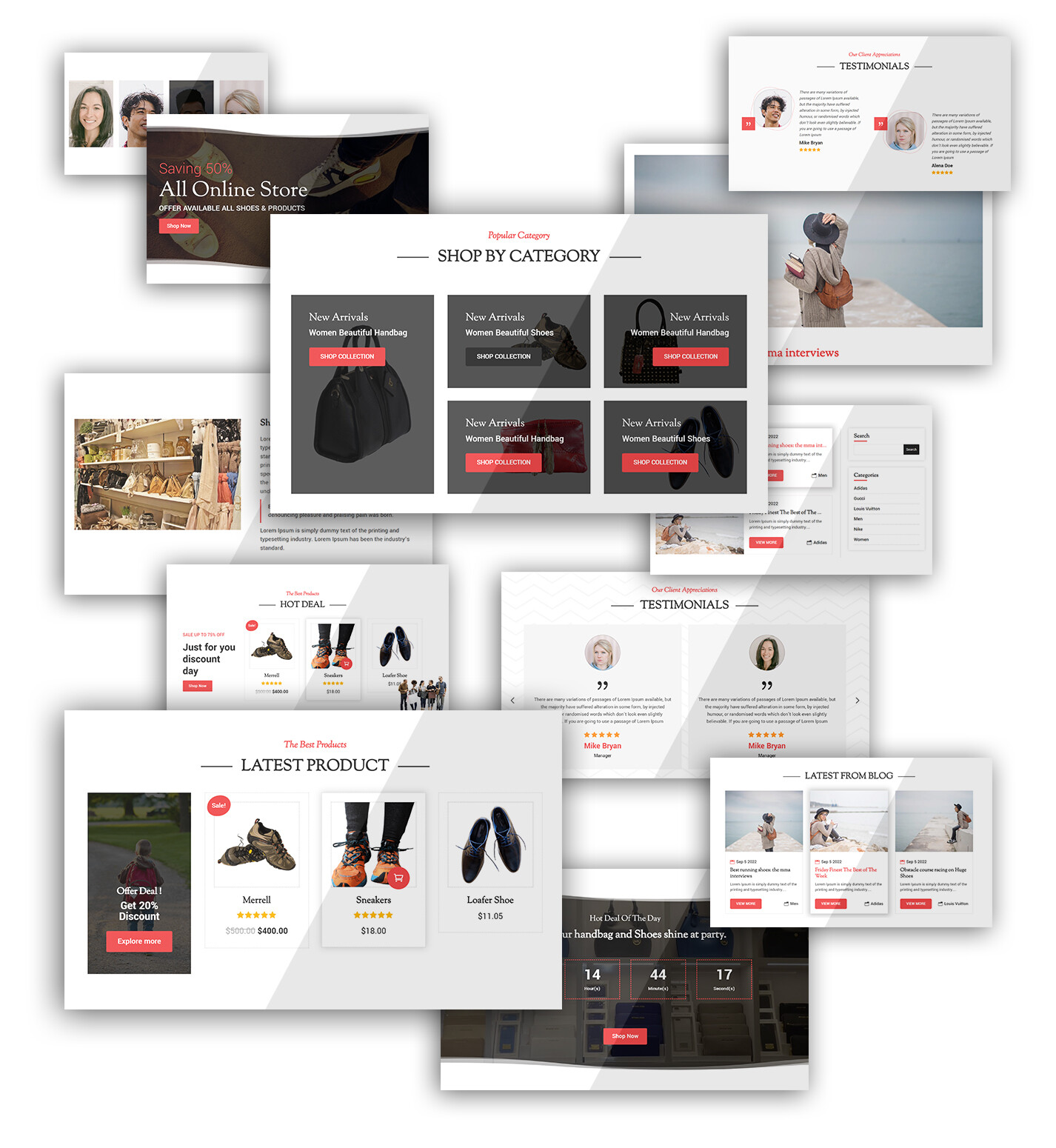 Divi Bags and Shoes Woocommerce Theme