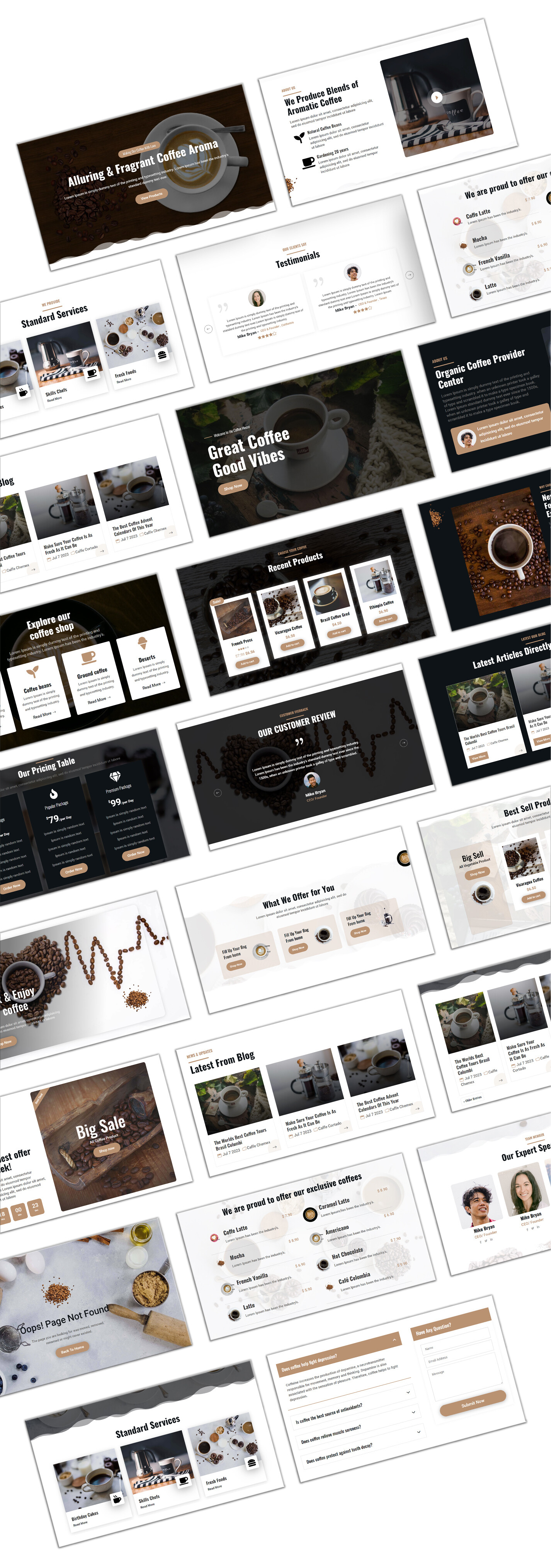 Divi Coffee Shop Woocommerce Theme