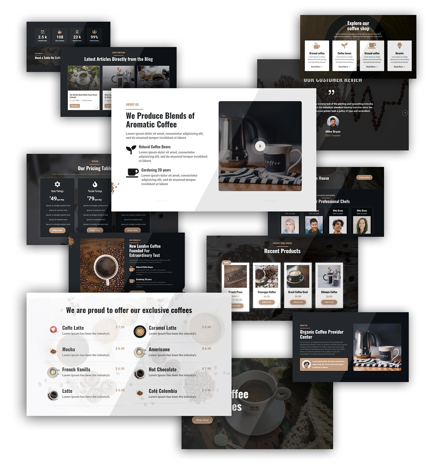 Divi Coffee Shop Woocommerce Theme