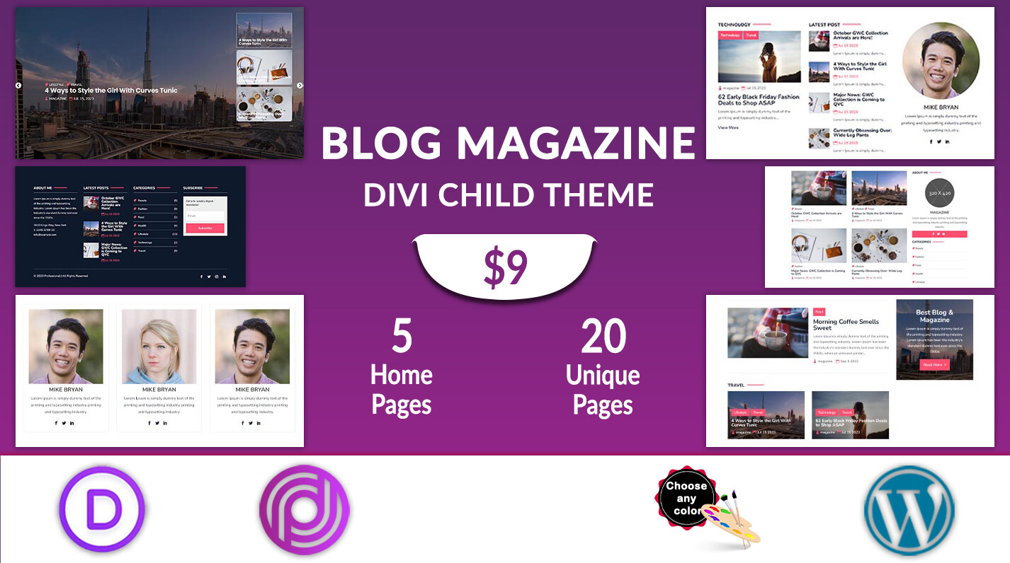 Divi Minimalist Blog Theme