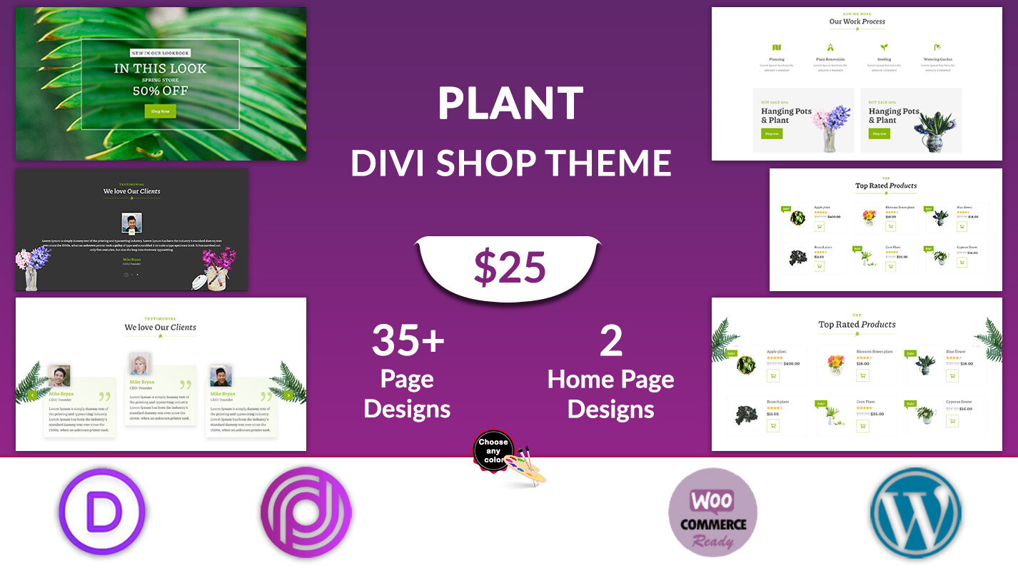 Divi Plants Shop Theme