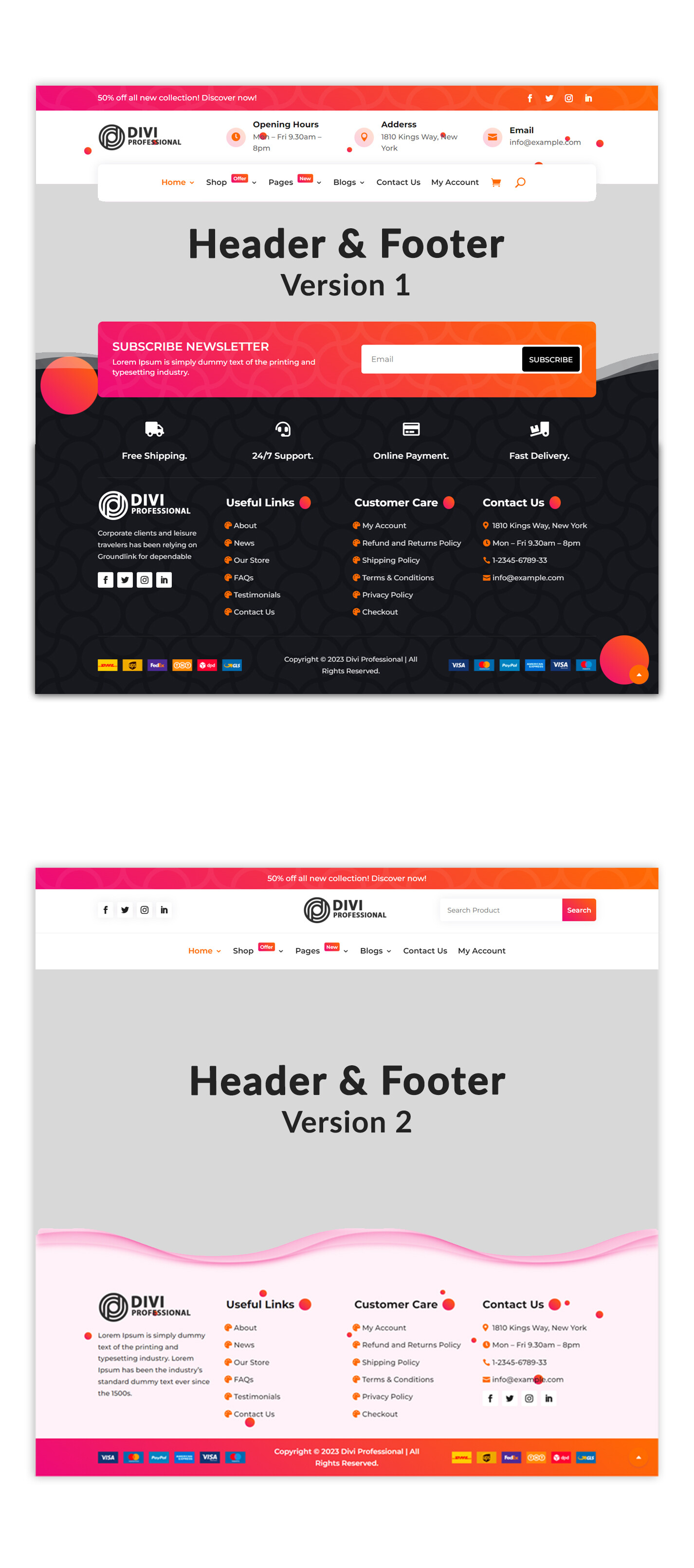 Divi Print Shop Woocommerce Theme