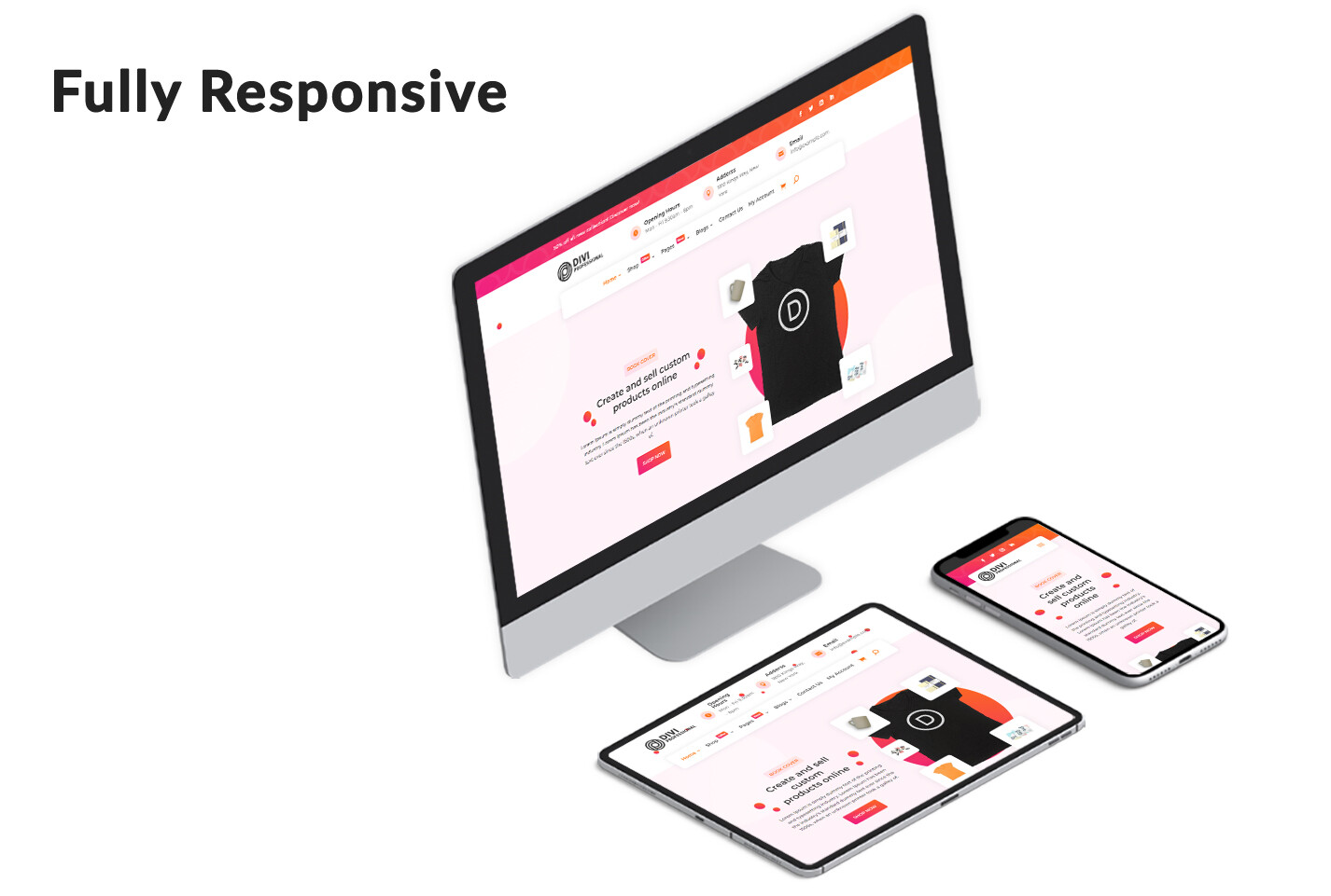 Divi Print Shop Woocommerce Theme