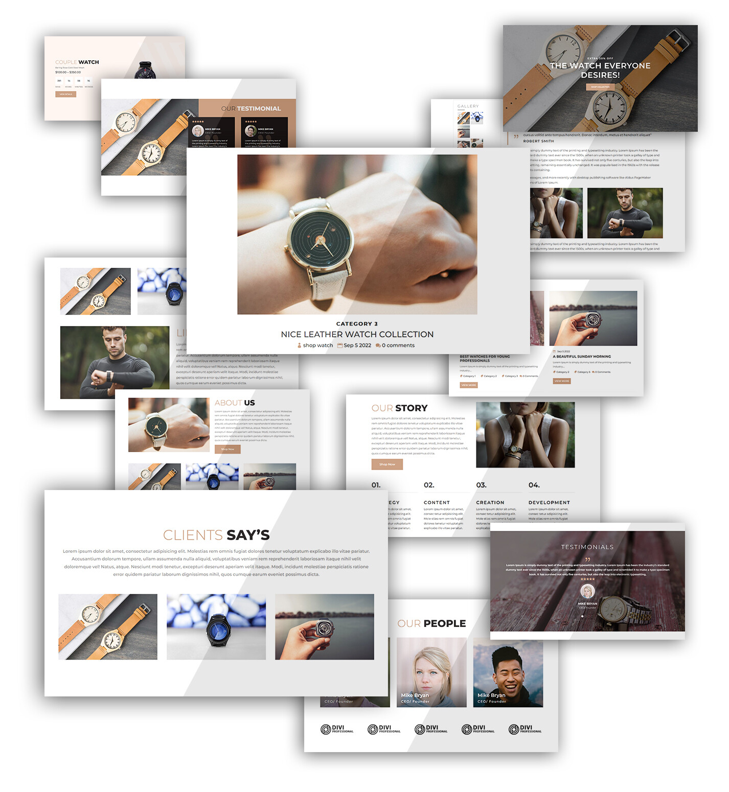 Divi Watch Store WooCommerce Theme