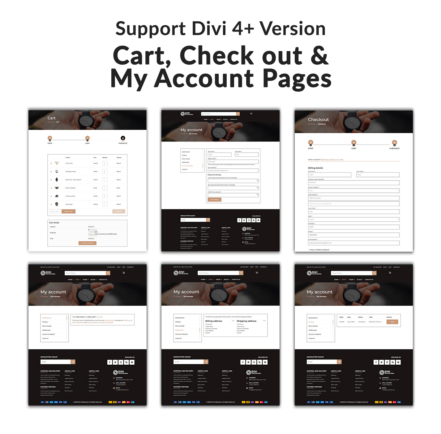 Divi Watch Store WooCommerce Theme