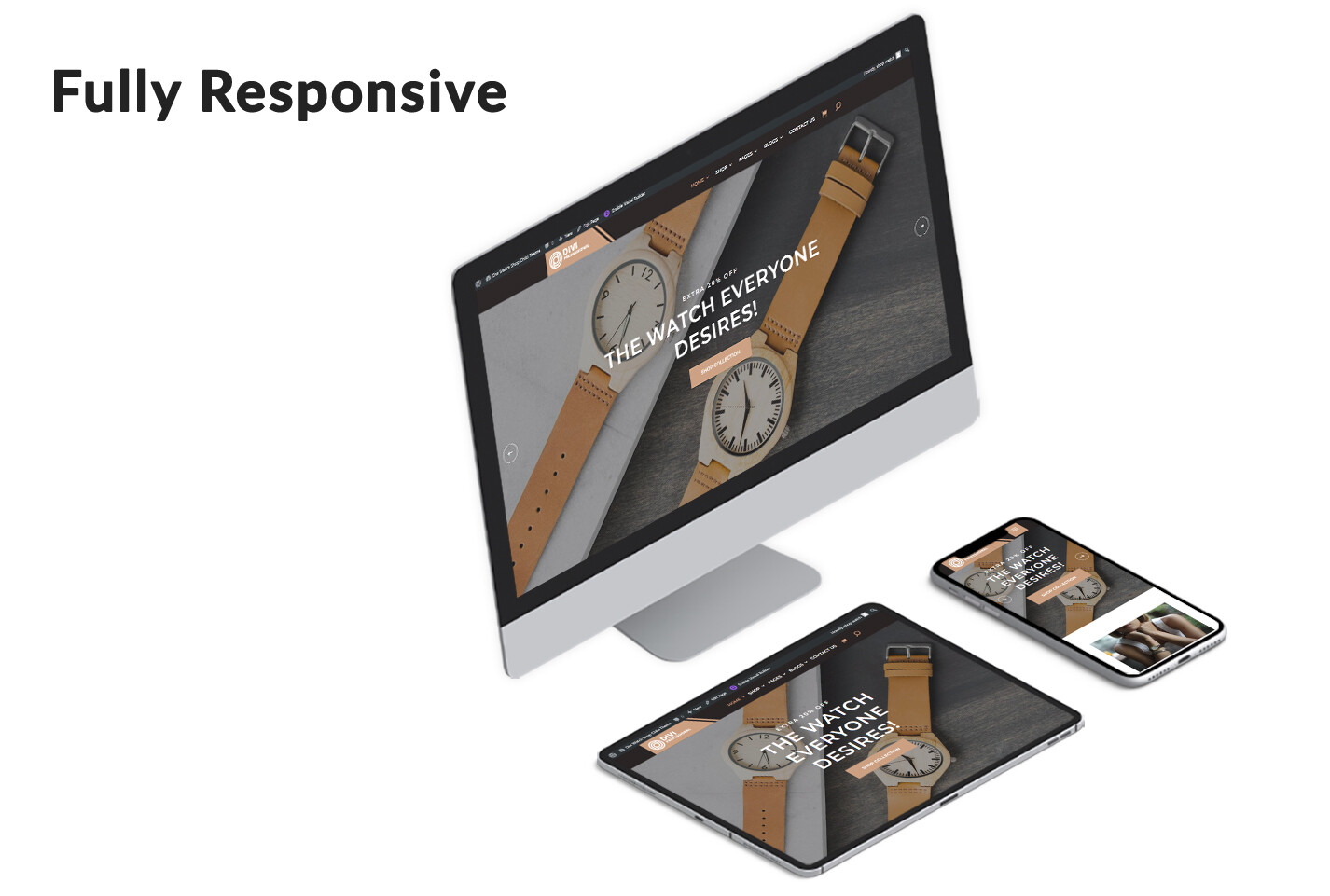 Divi Watch Store WooCommerce Theme