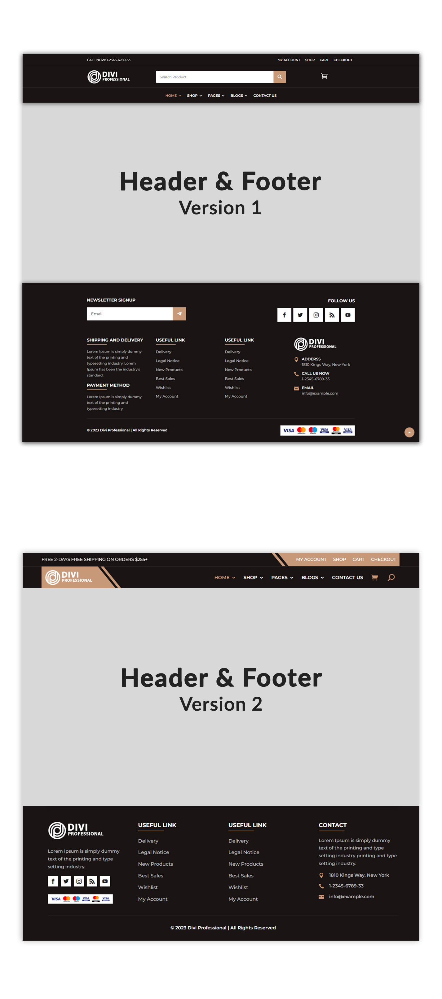 Divi Watch Store WooCommerce Theme