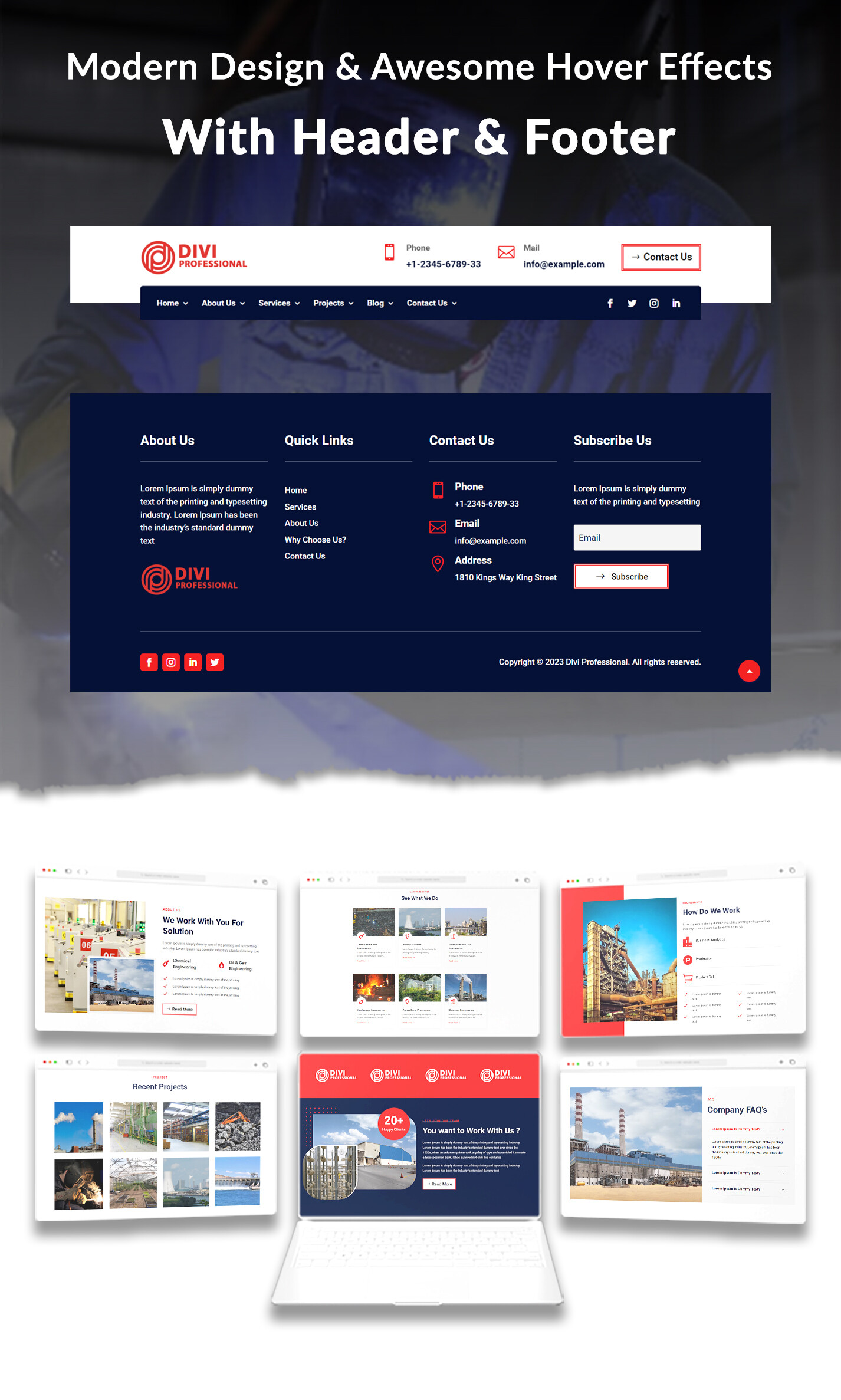 Divi Factory And Industrial Child Theme