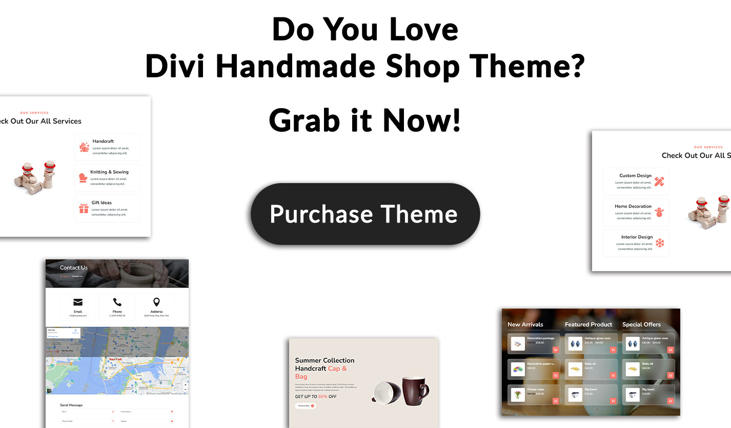 Divi Handmade Shop Theme