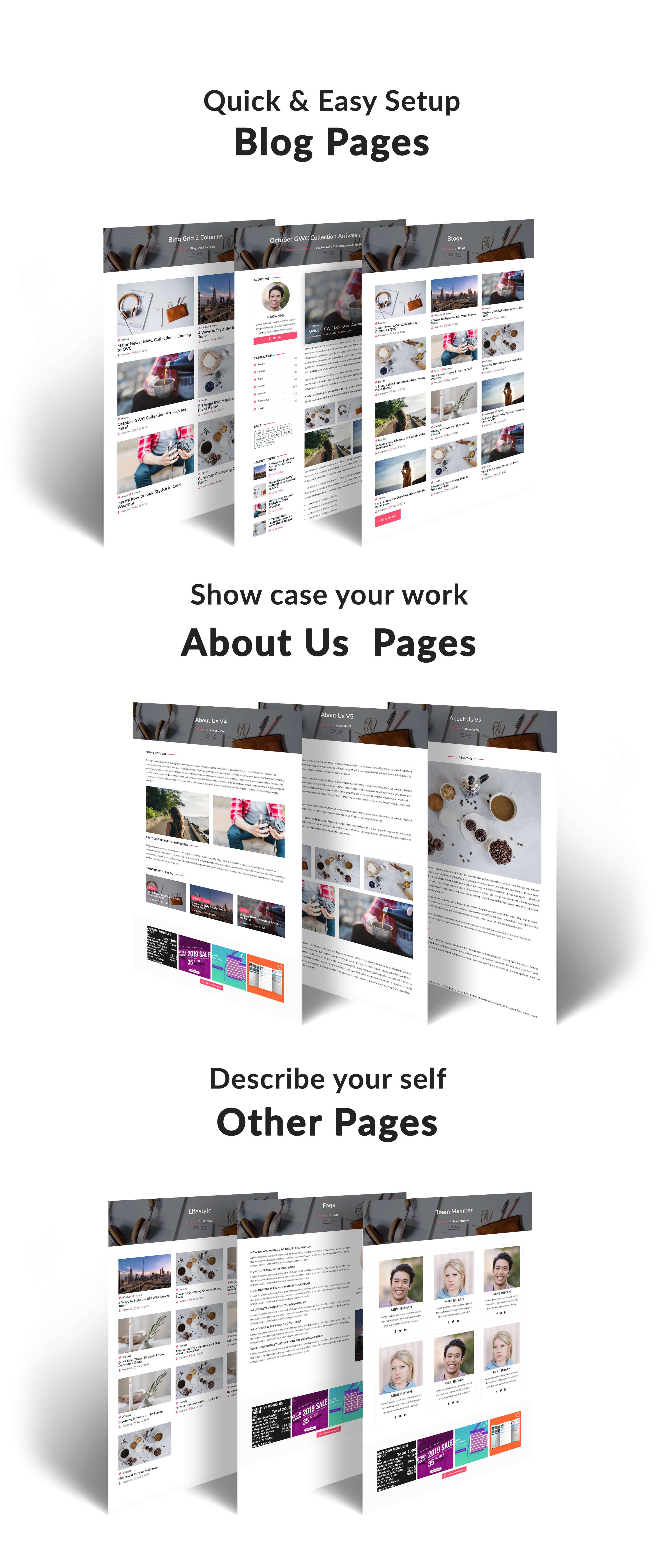 Divi Minimalist Modern Blog Theme