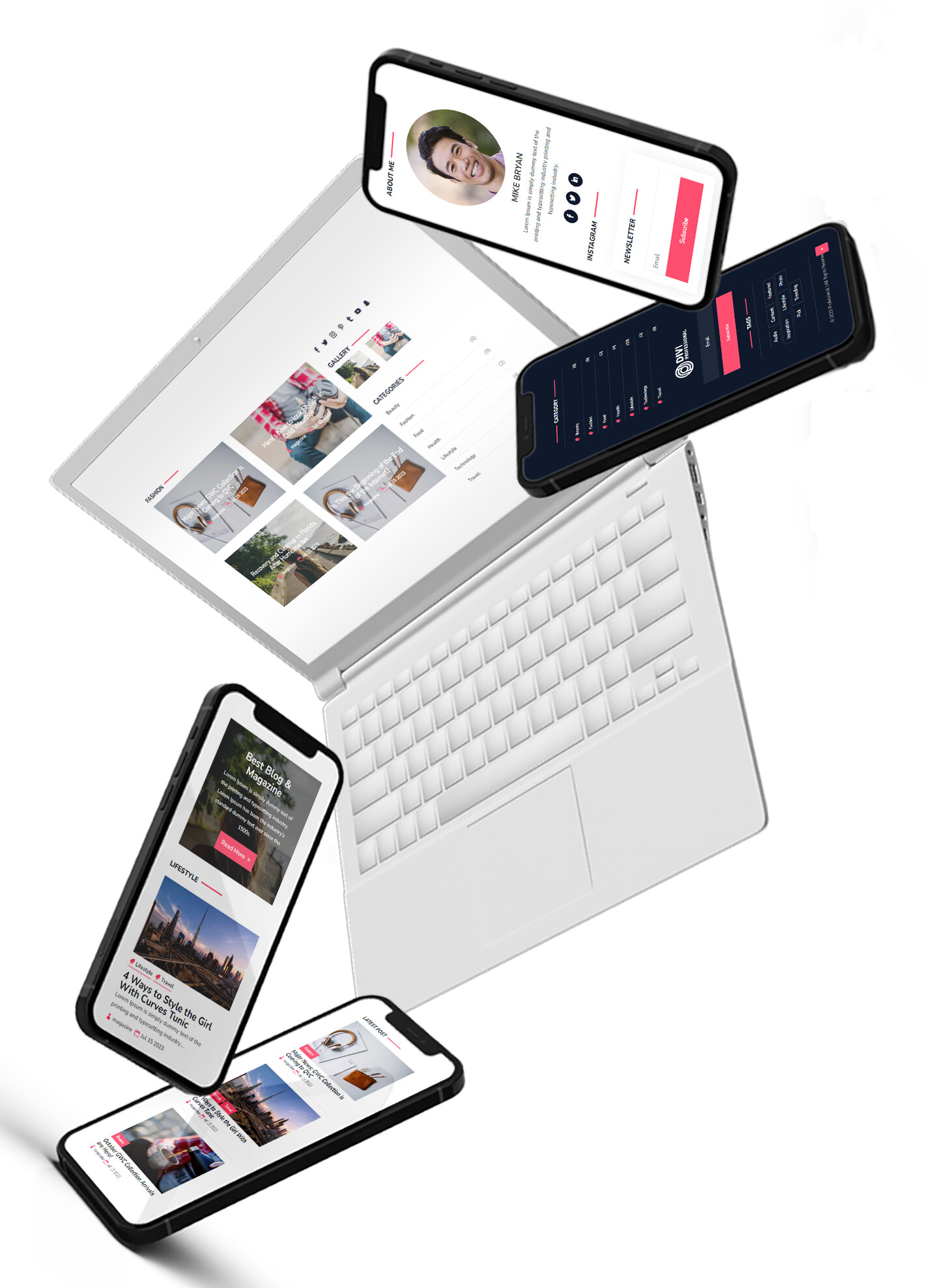 Divi Minimalist Modern Blog Theme
