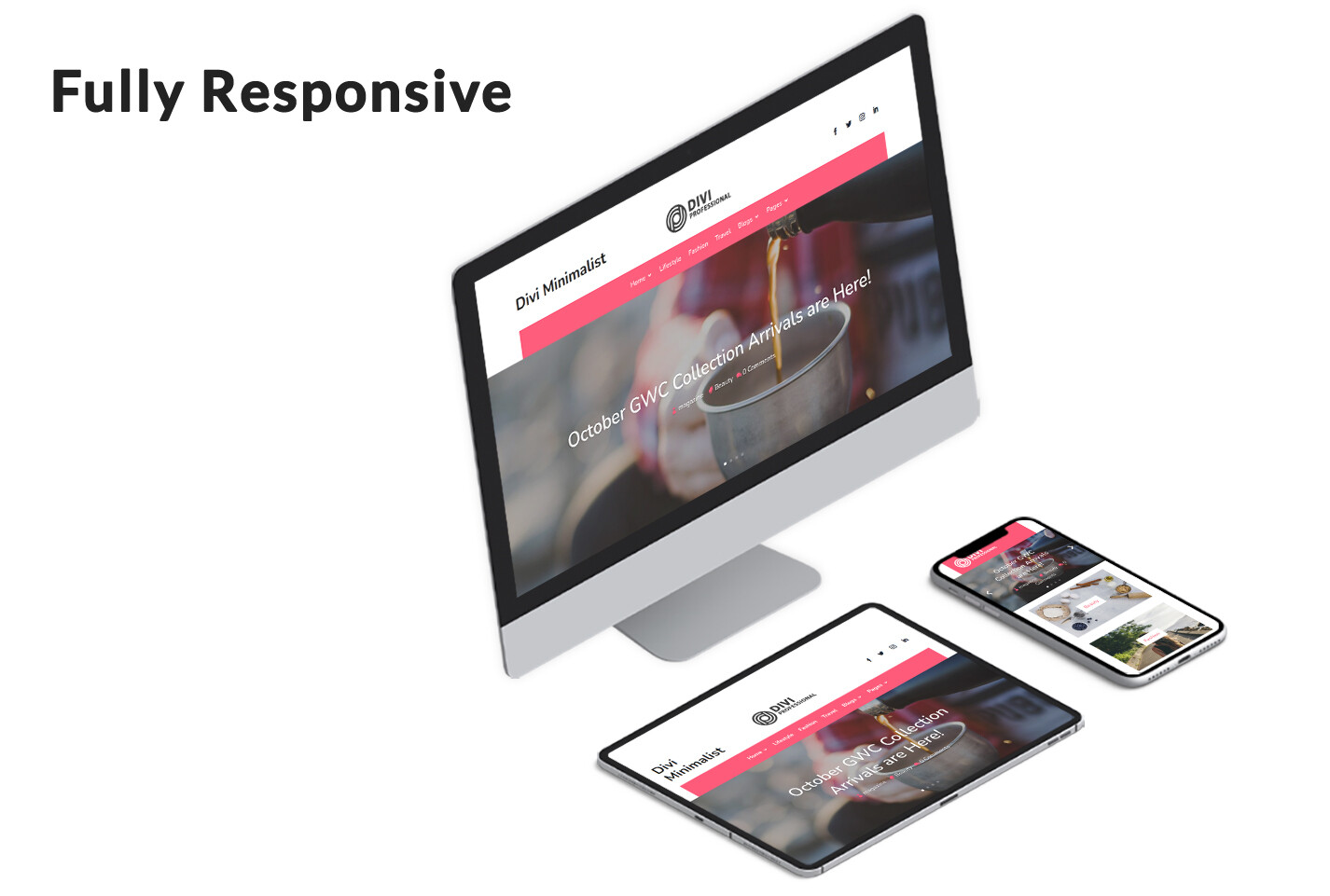 Divi Minimalist Modern Blog Theme