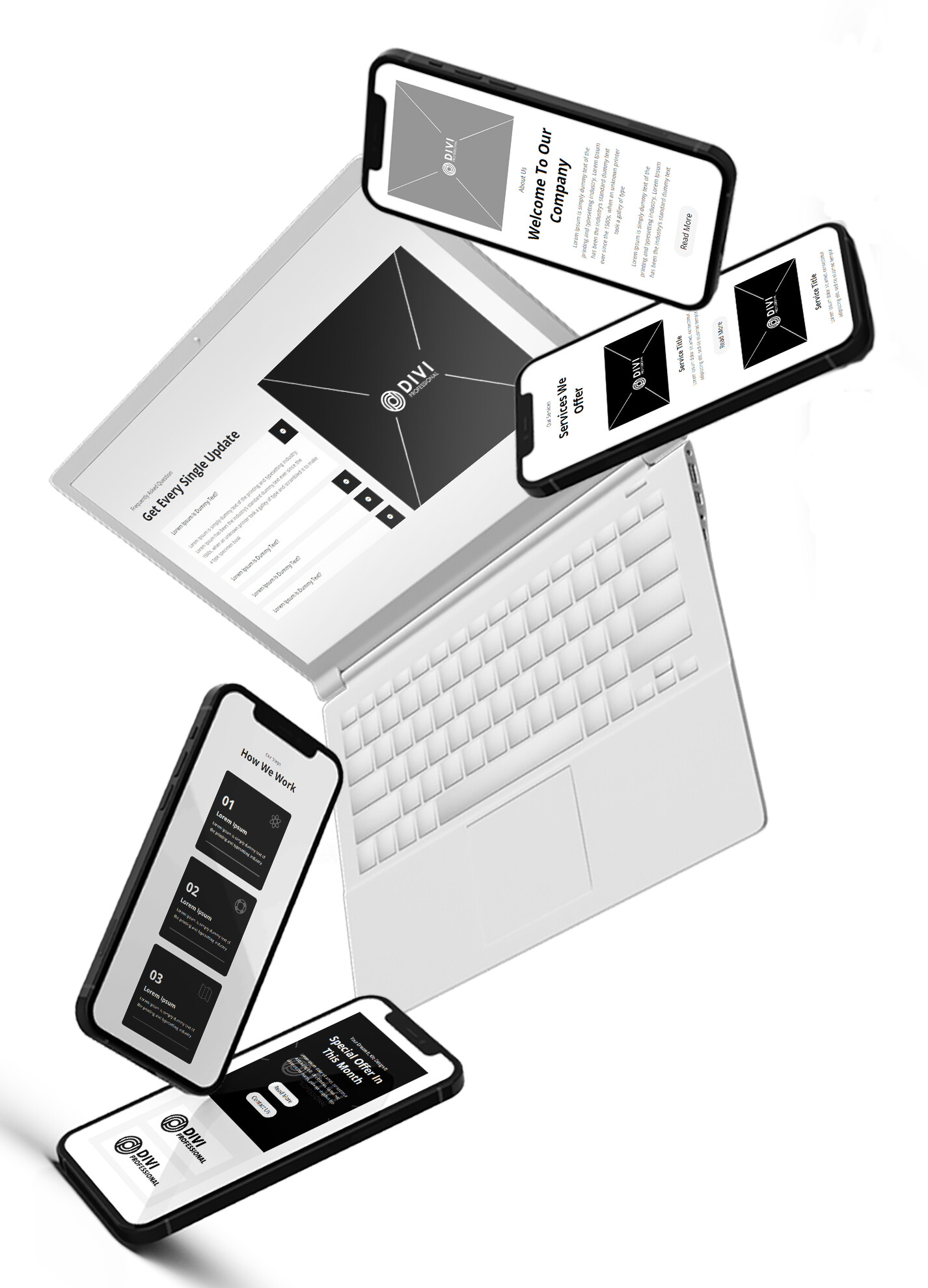 Ultimate Multipurpose Divi Wireframe Theme