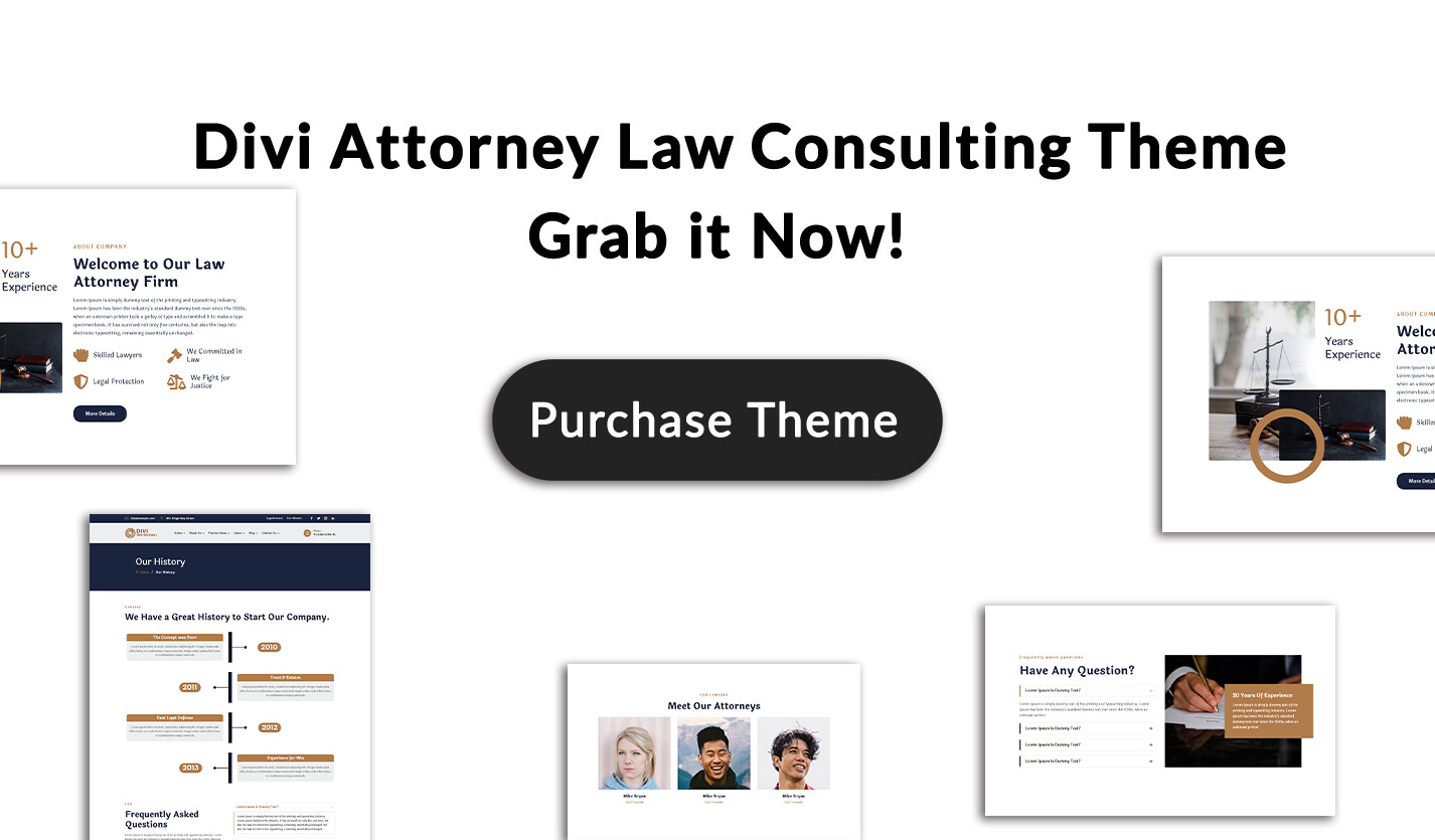 Divi Attorney Law Consulting Theme