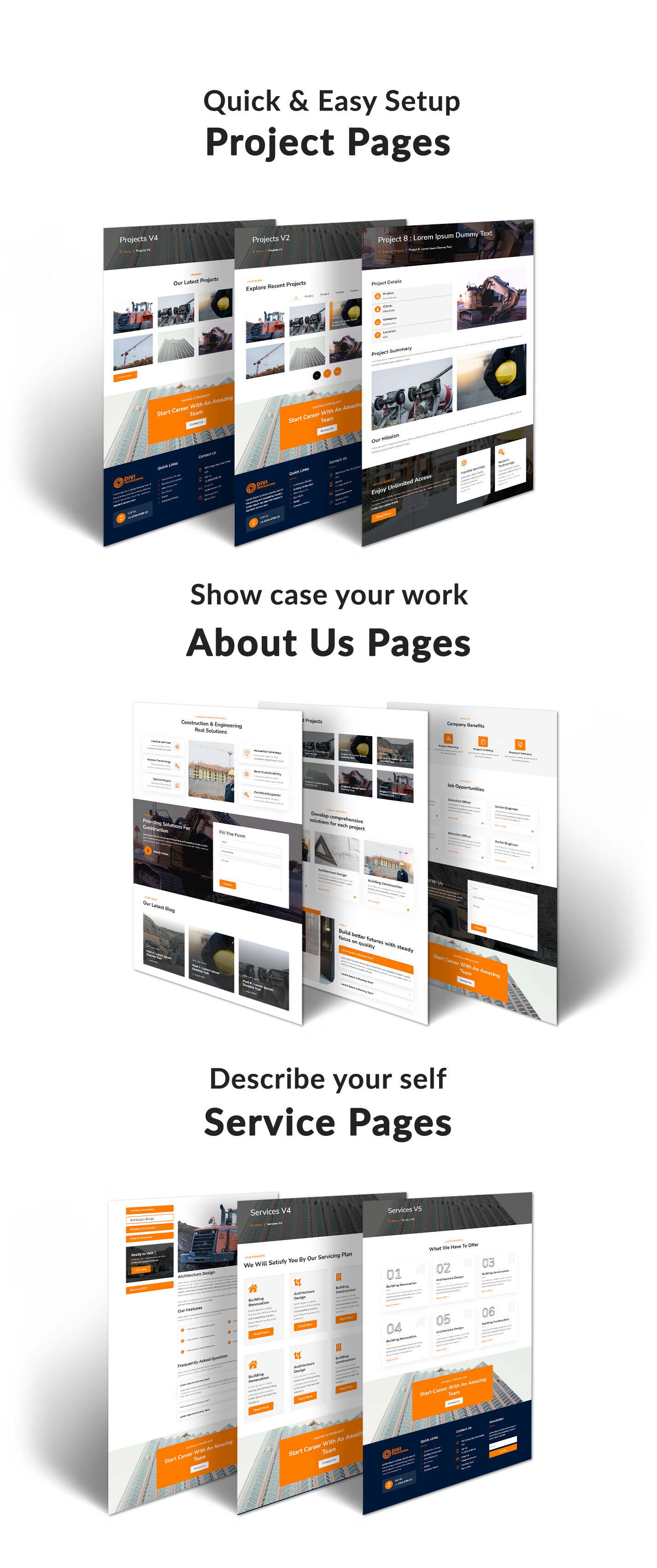 Divi Construction and Architecture Theme