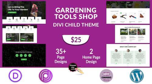 Divi Gardening Tools Shop Theme