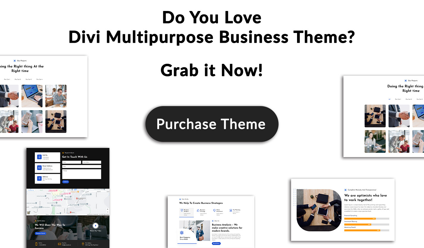 Divi Multipurpose Business Theme