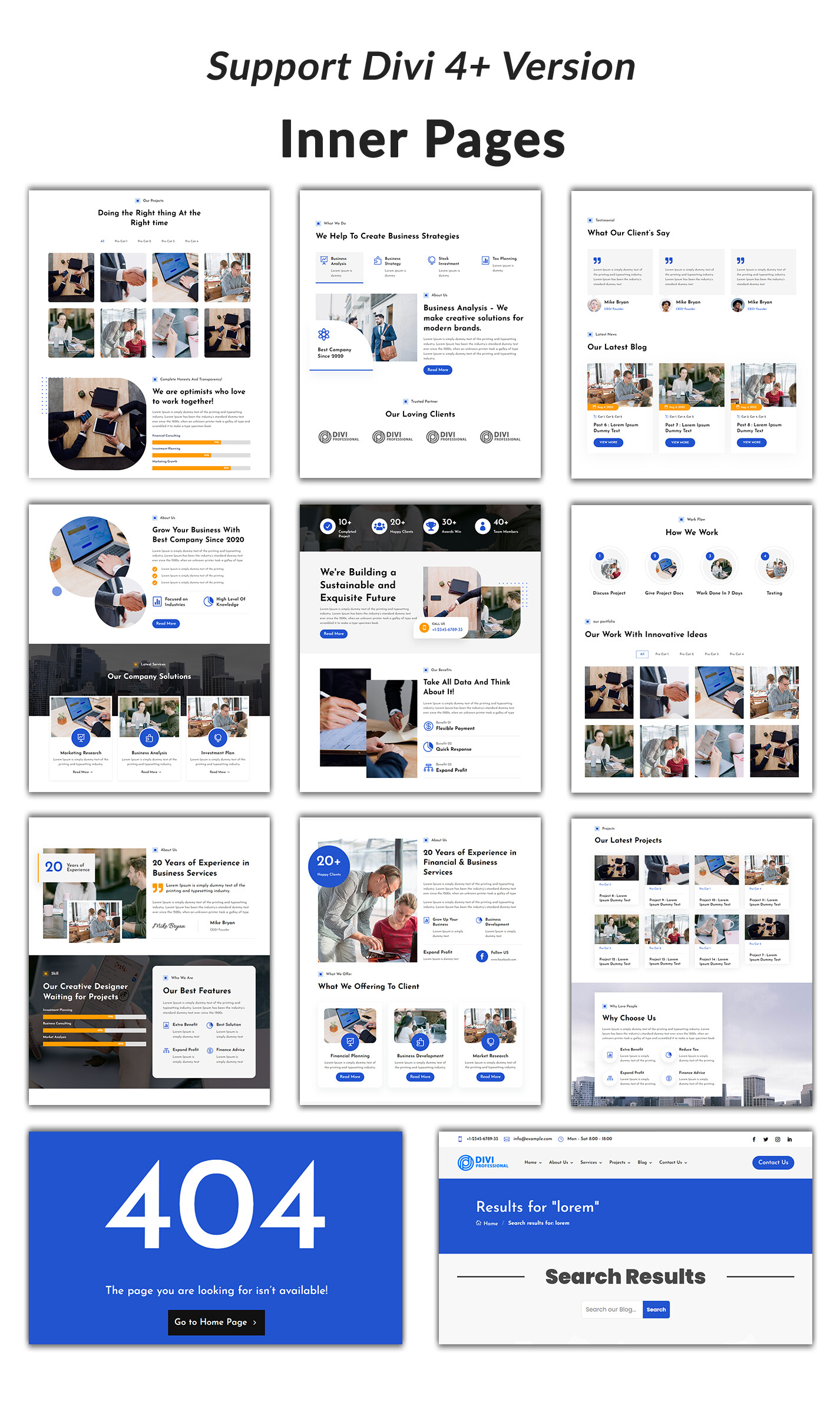 Divi Multipurpose Business Theme