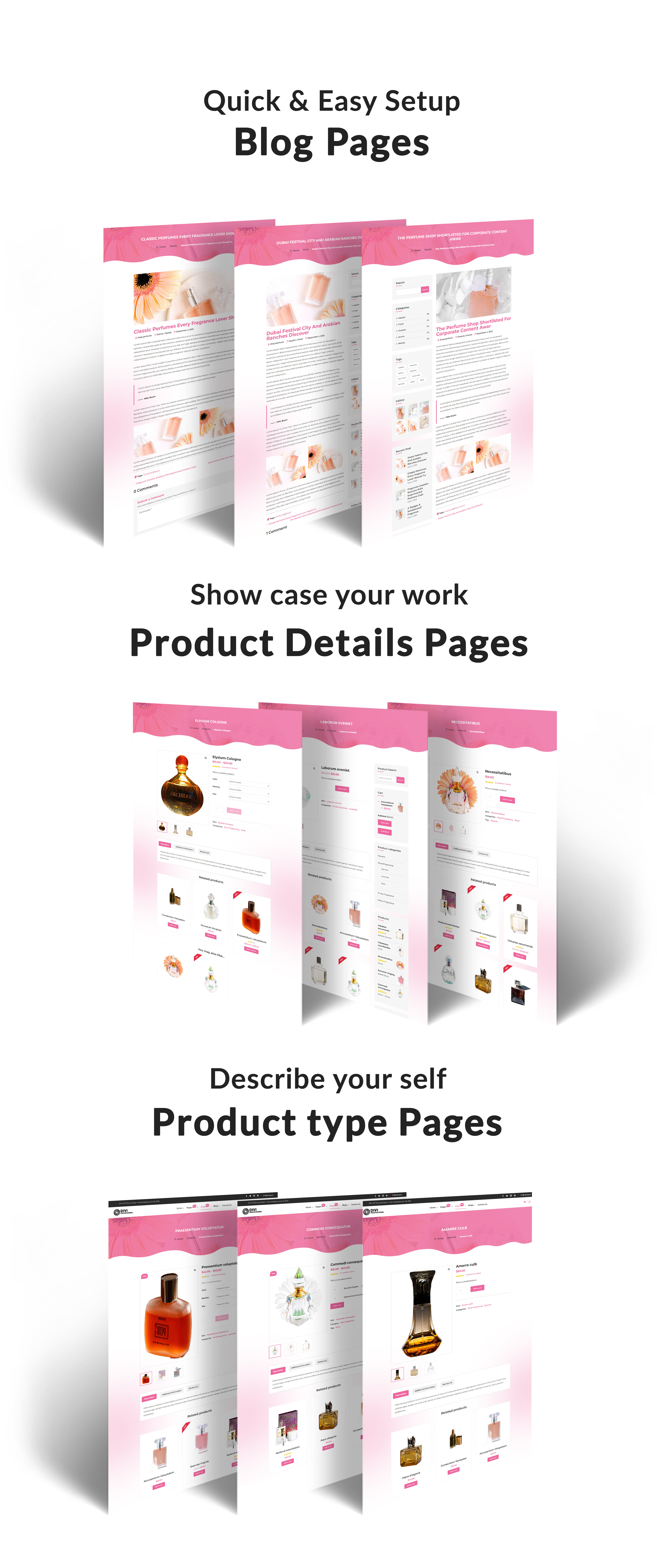 Divi Perfume Shop Woocommerce Theme