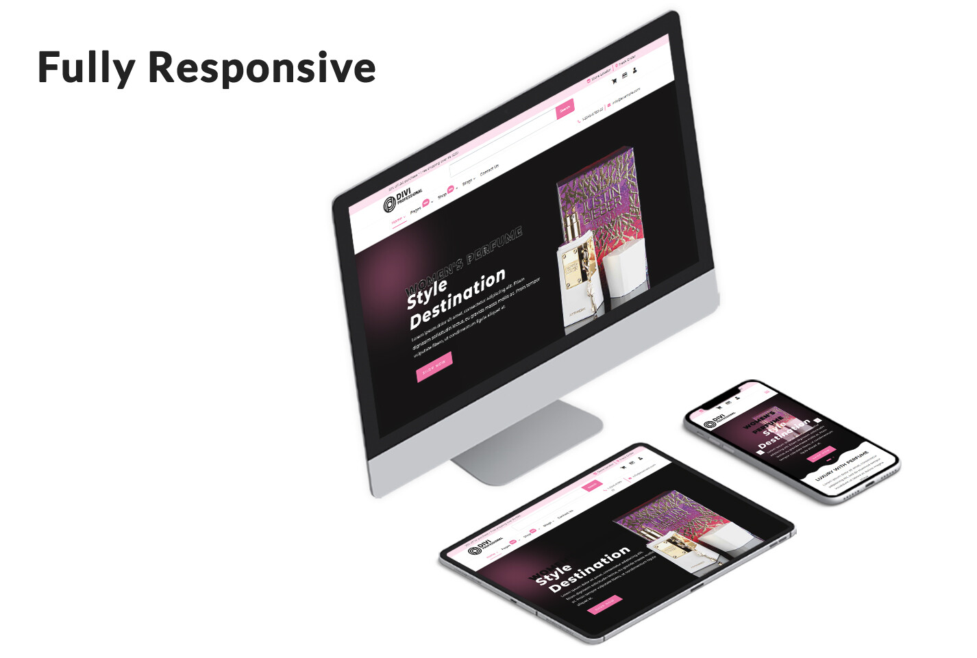 Divi Perfume Shop Woocommerce Theme