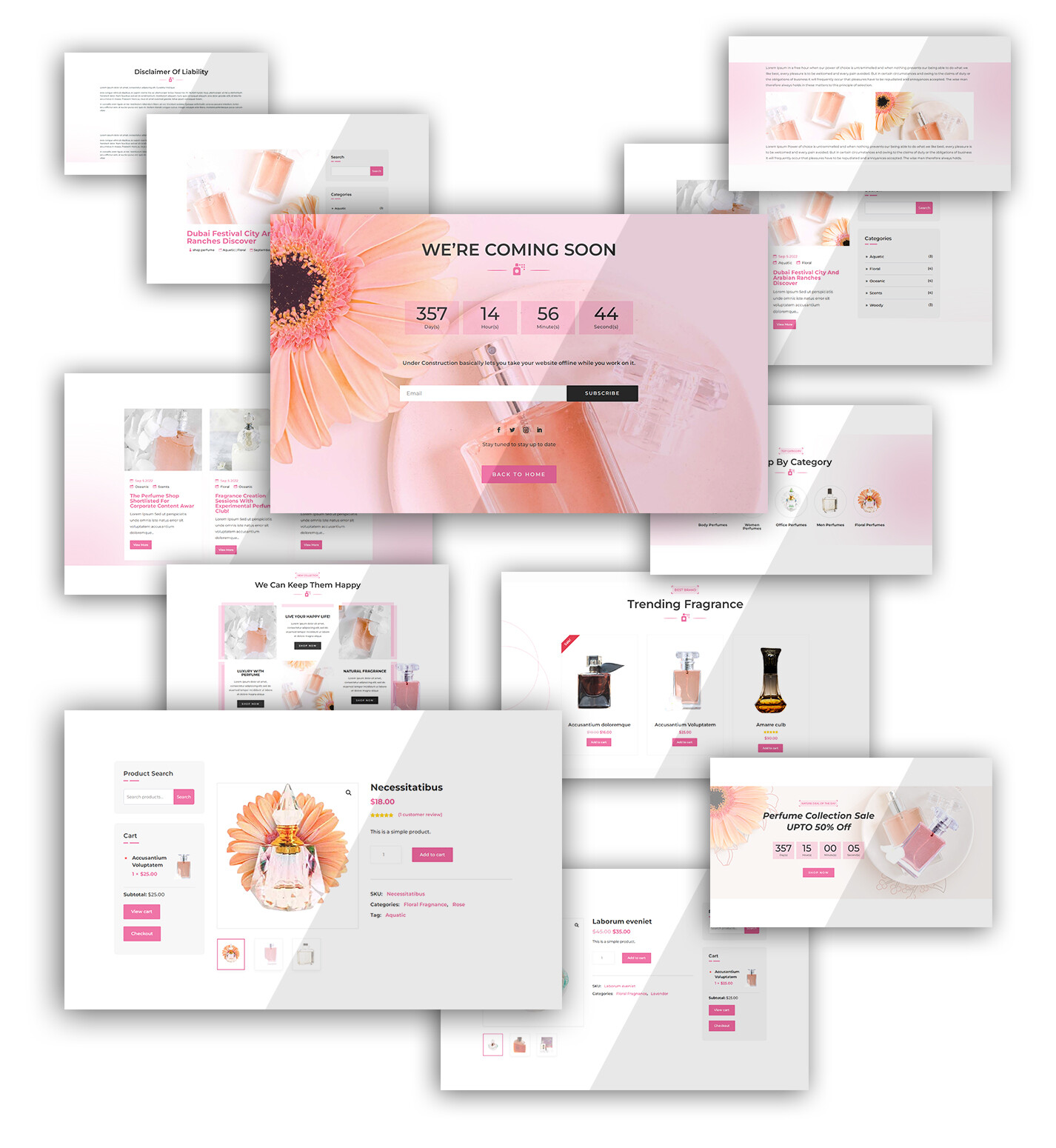 Divi Perfume Shop Woocommerce Theme