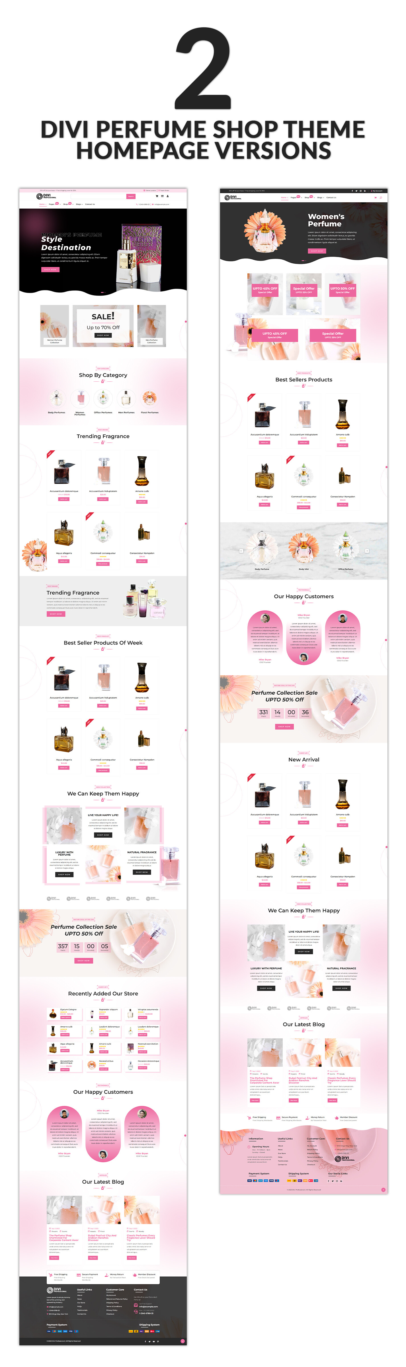 Divi Perfume Shop Woocommerce Theme