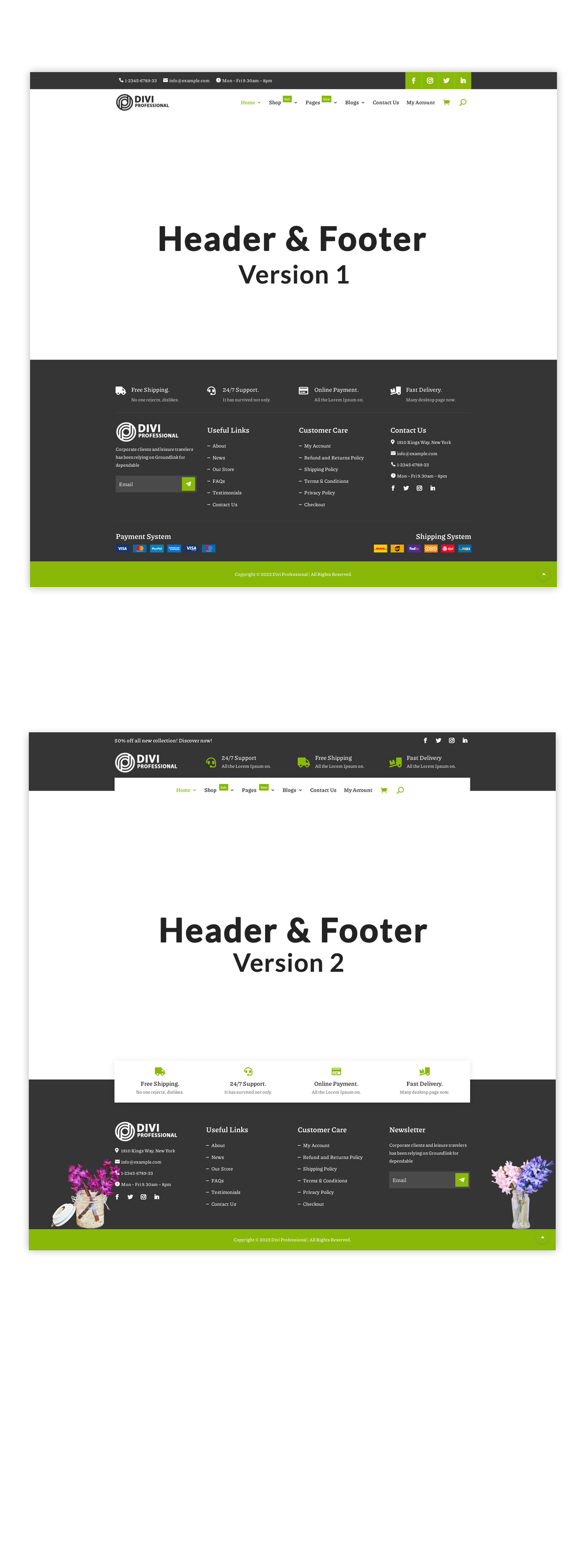 Divi Plants Shop Woocommerce Theme