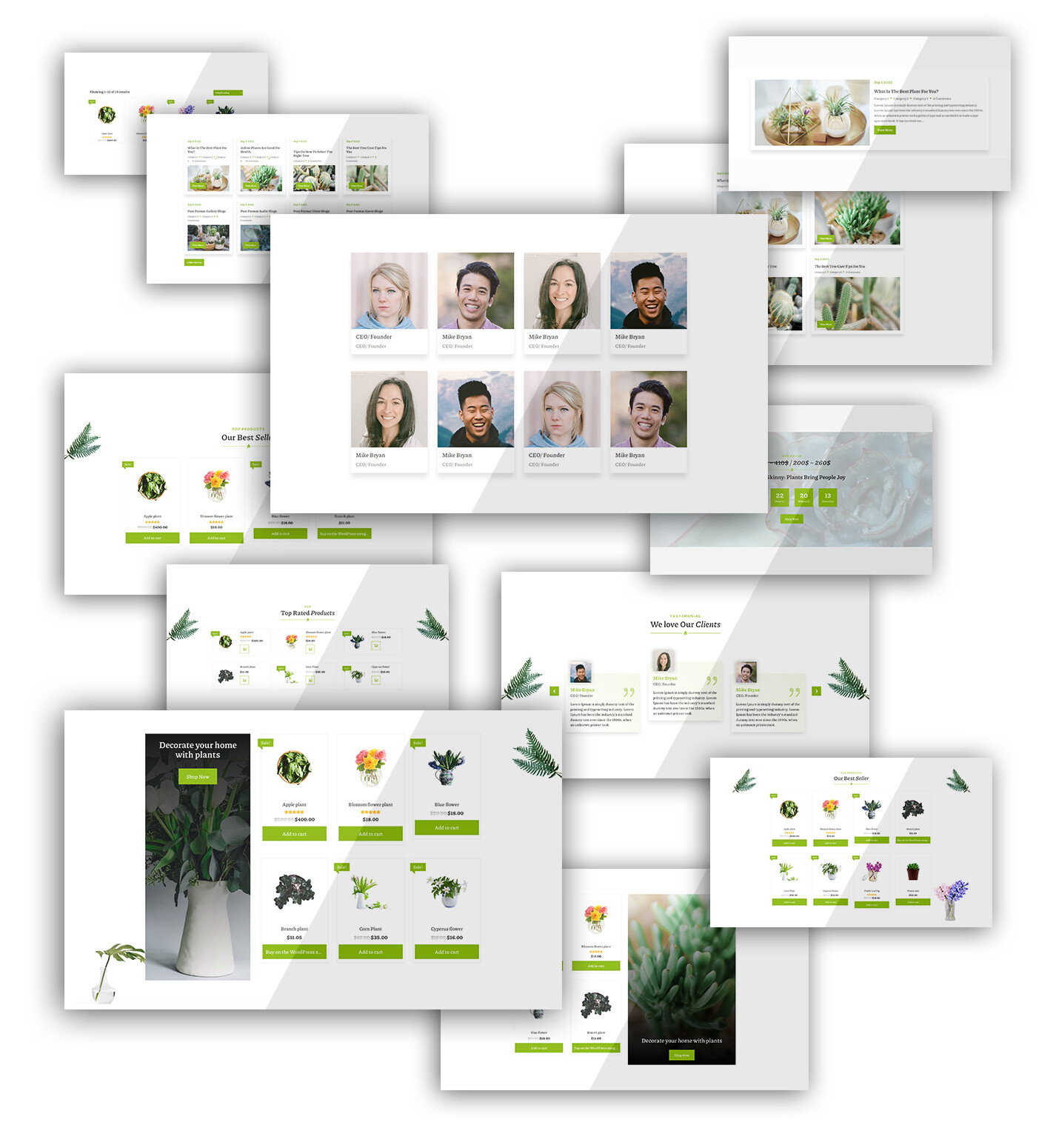 Divi Plants Shop Woocommerce Theme