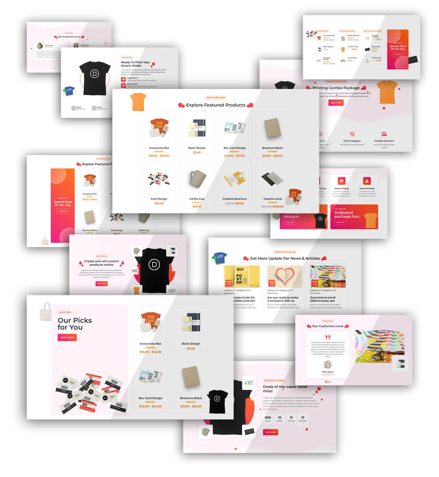 Divi Print Shop Woocommerce Theme