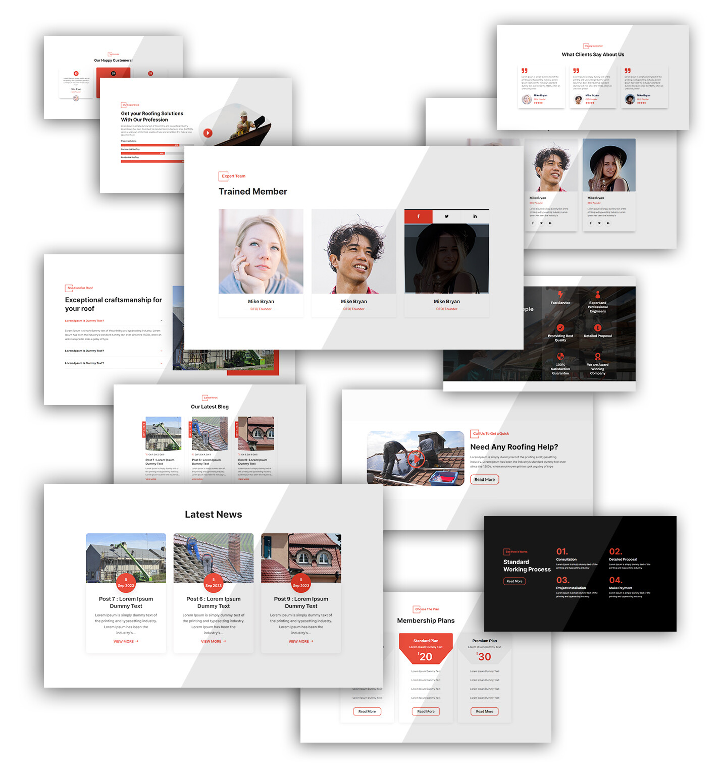 Divi Roofing Services Theme