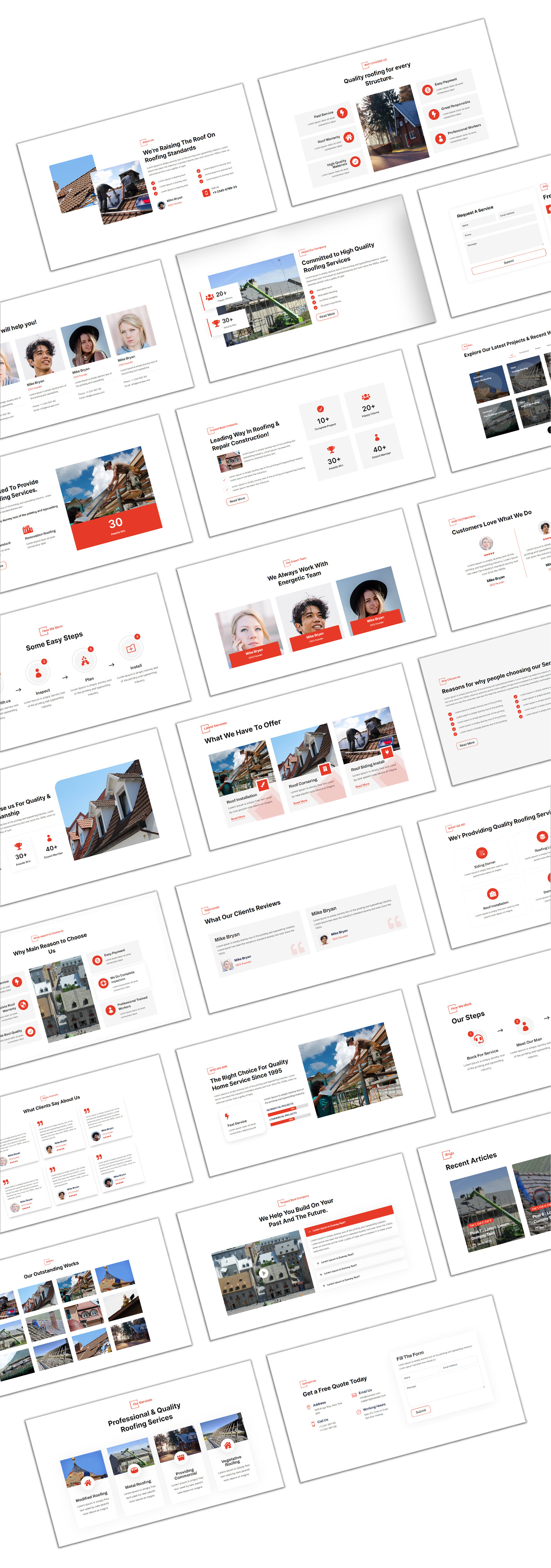 Divi Roofing Services Theme