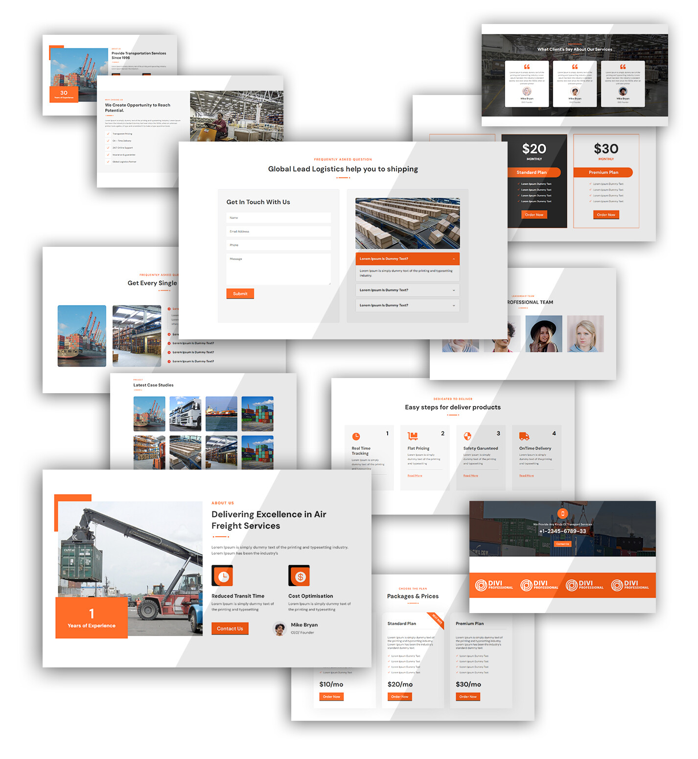 Divi Transport & Logistics Theme