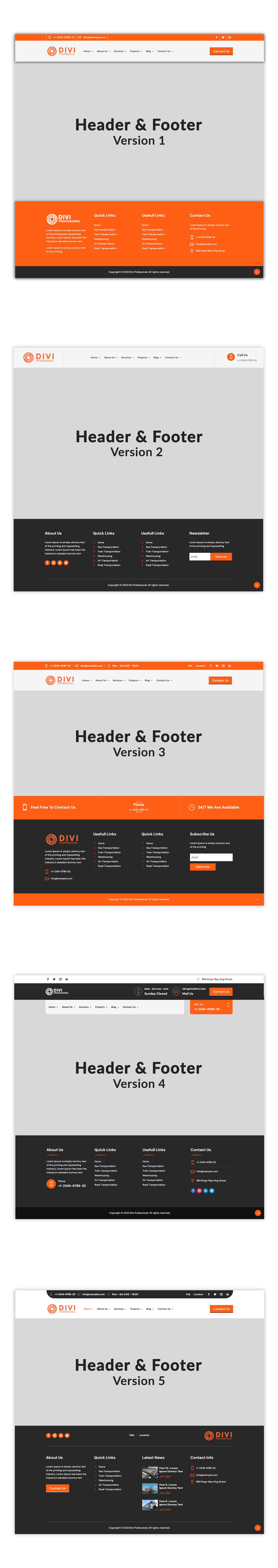 Divi Transport & Logistics Theme