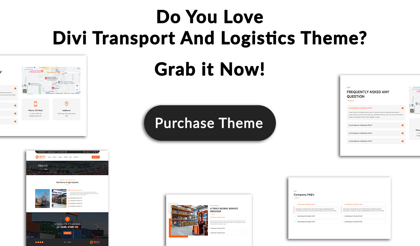 Divi Transport & Logistics Theme