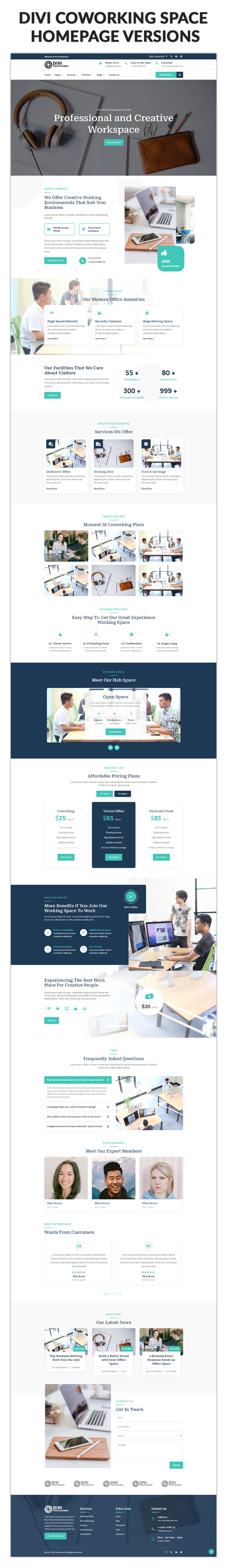Divi Coworking Space Child Theme