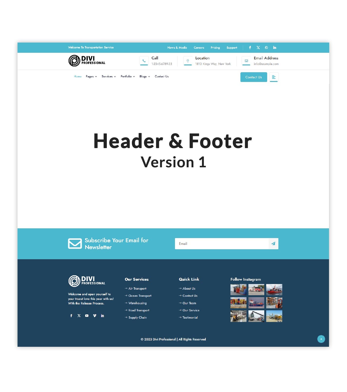 Divi Logistics Child Theme