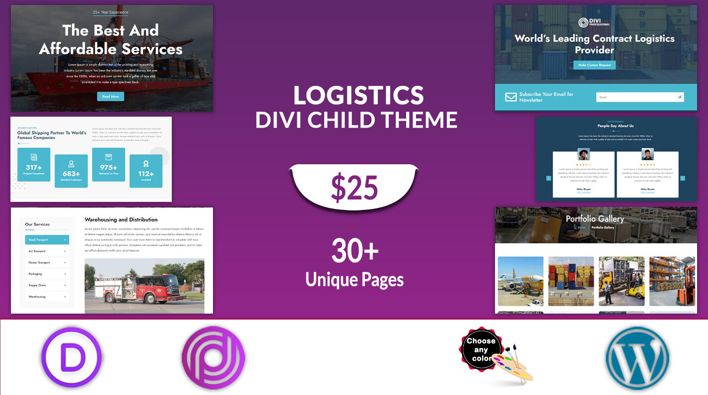 Divi Logistics Theme