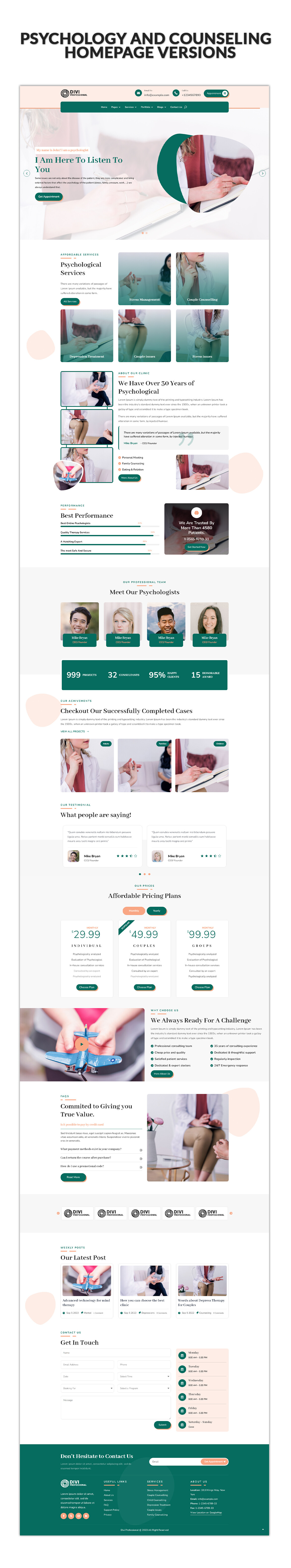 Divi Psychology Theme