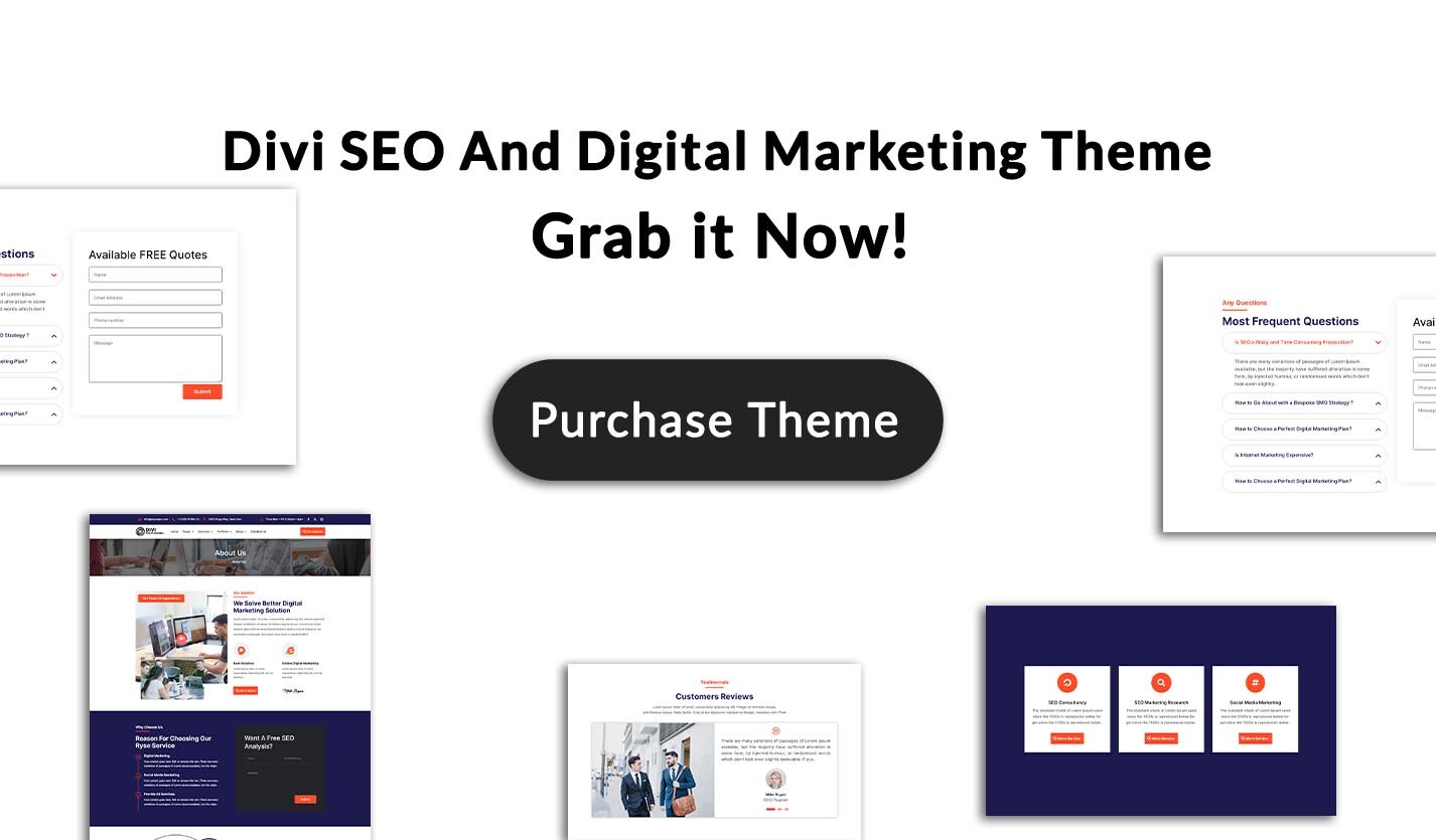 Divi SEO And Digital Marketing Child Theme
