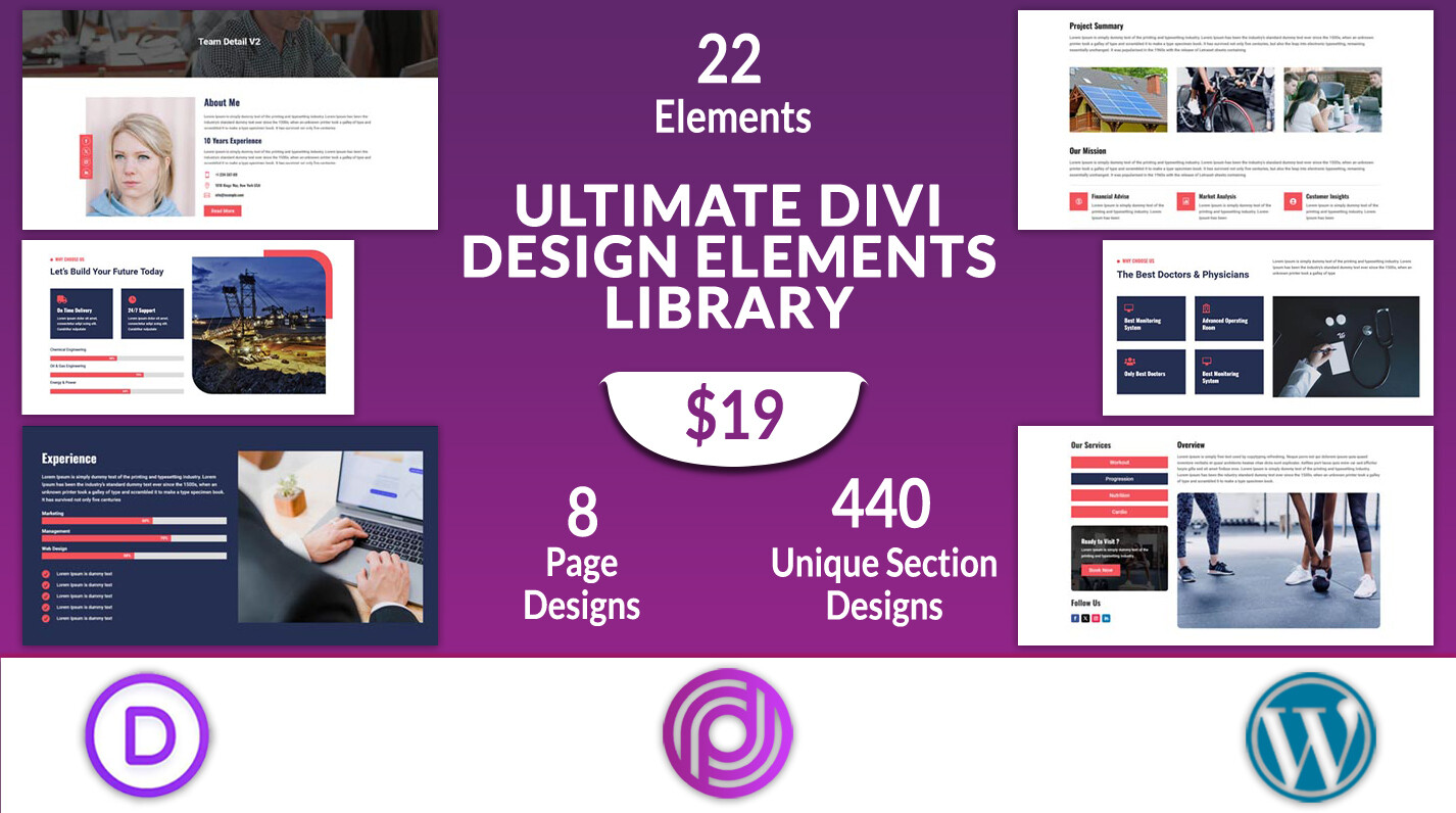 Ultimate Divi Design Elements Library