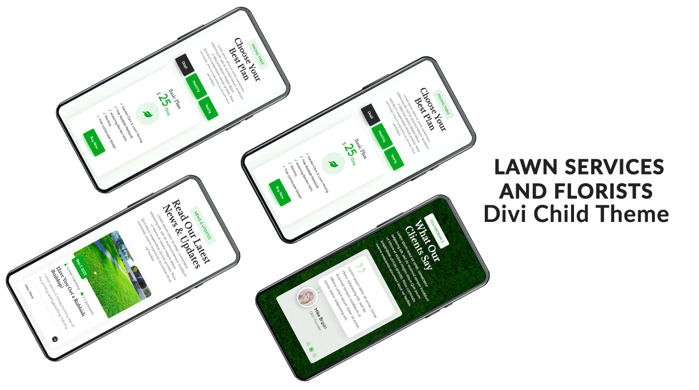 Divi Lawn Services Theme