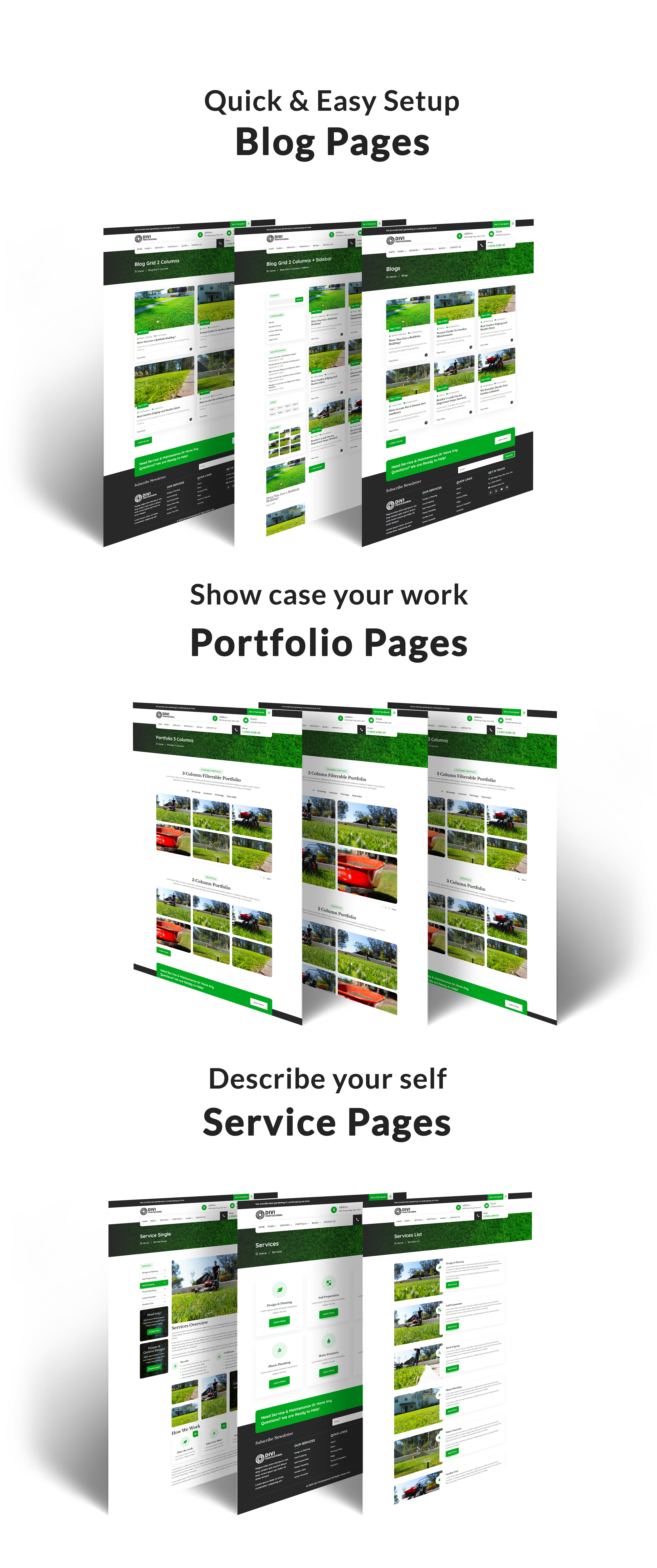 Divi Lawn Services Theme