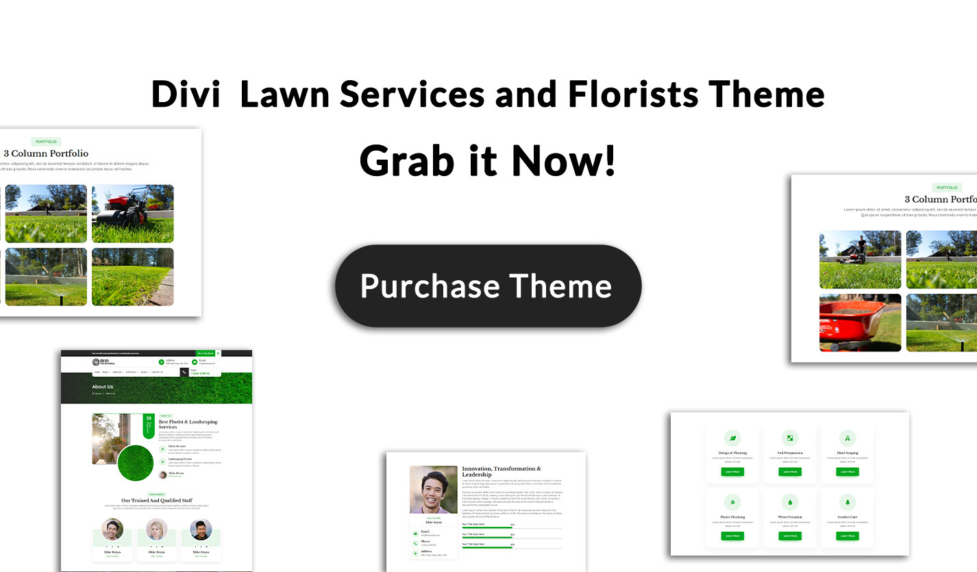 Divi Lawn Services Theme Divi Lawn Services Theme